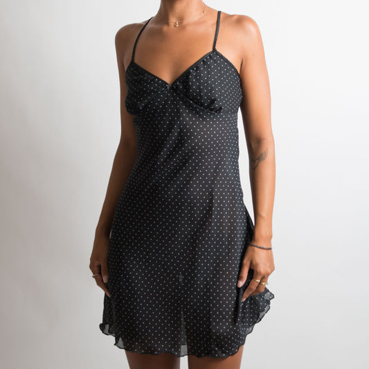 POLKA DOT SLIP DRESS