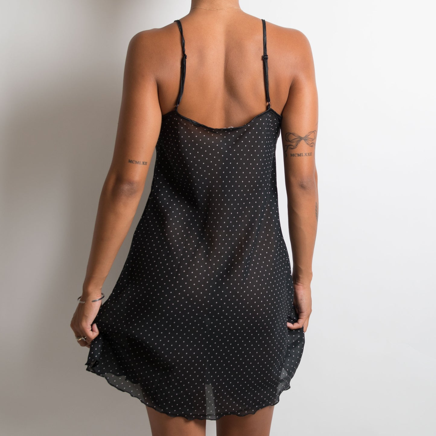 POLKA DOT SLIP DRESS