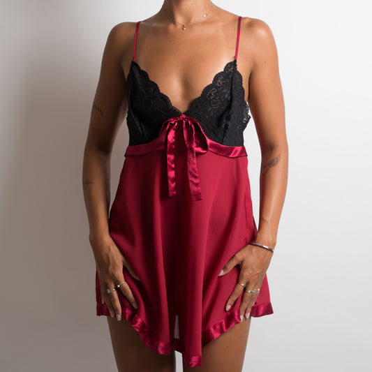 MAROON SLIP DRESS