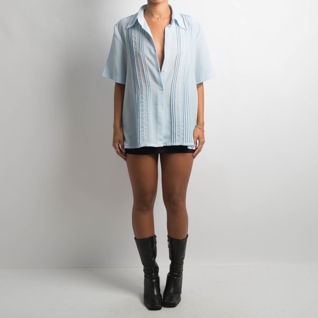 BLUE SHORT SLEEVE TOP