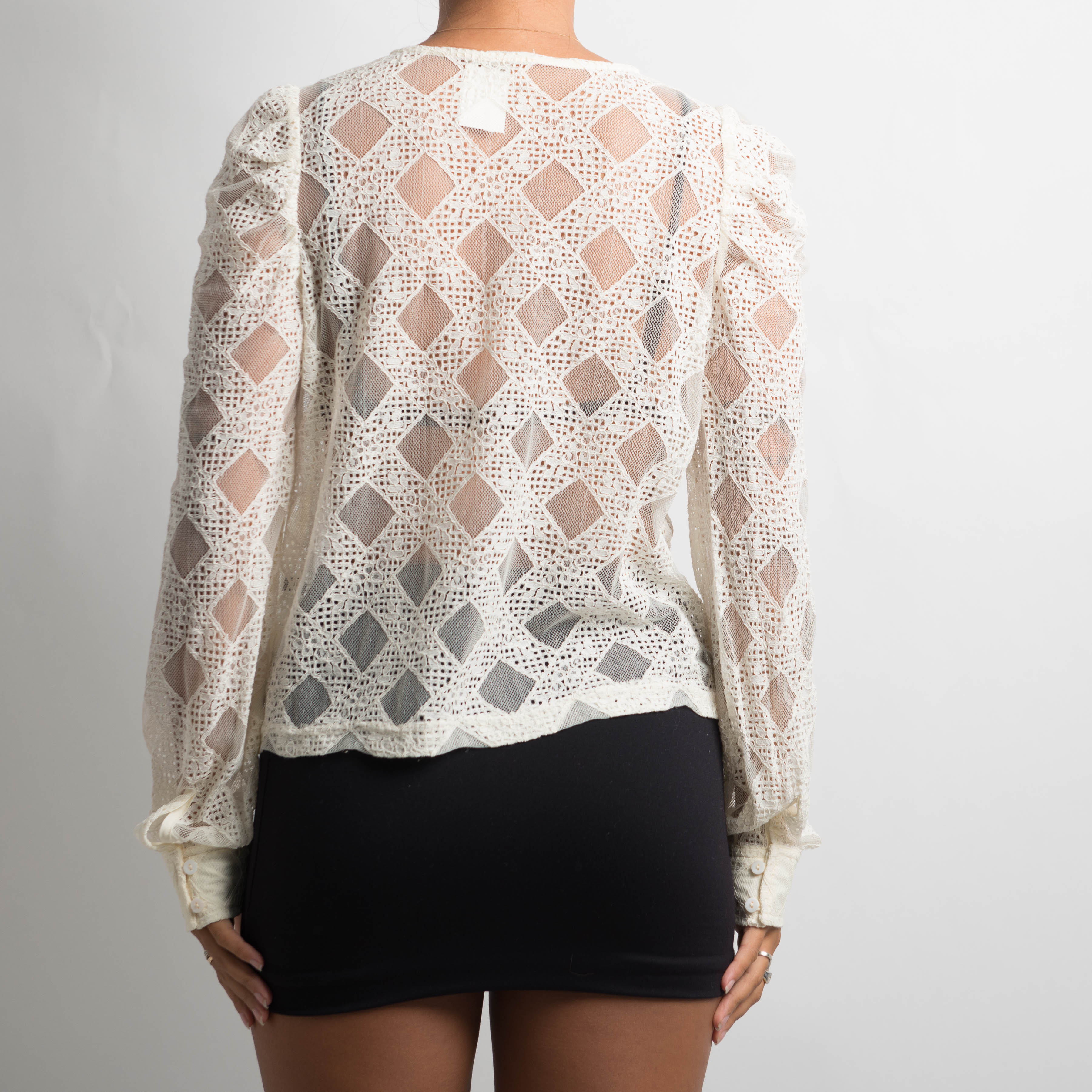 CREAM LACE BLOUSE
