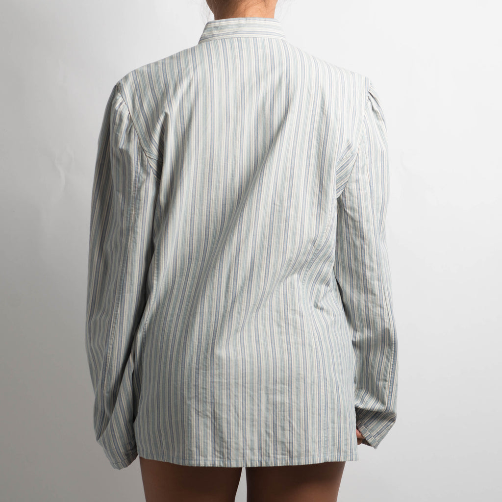 BLUE STRIPED SHACKET