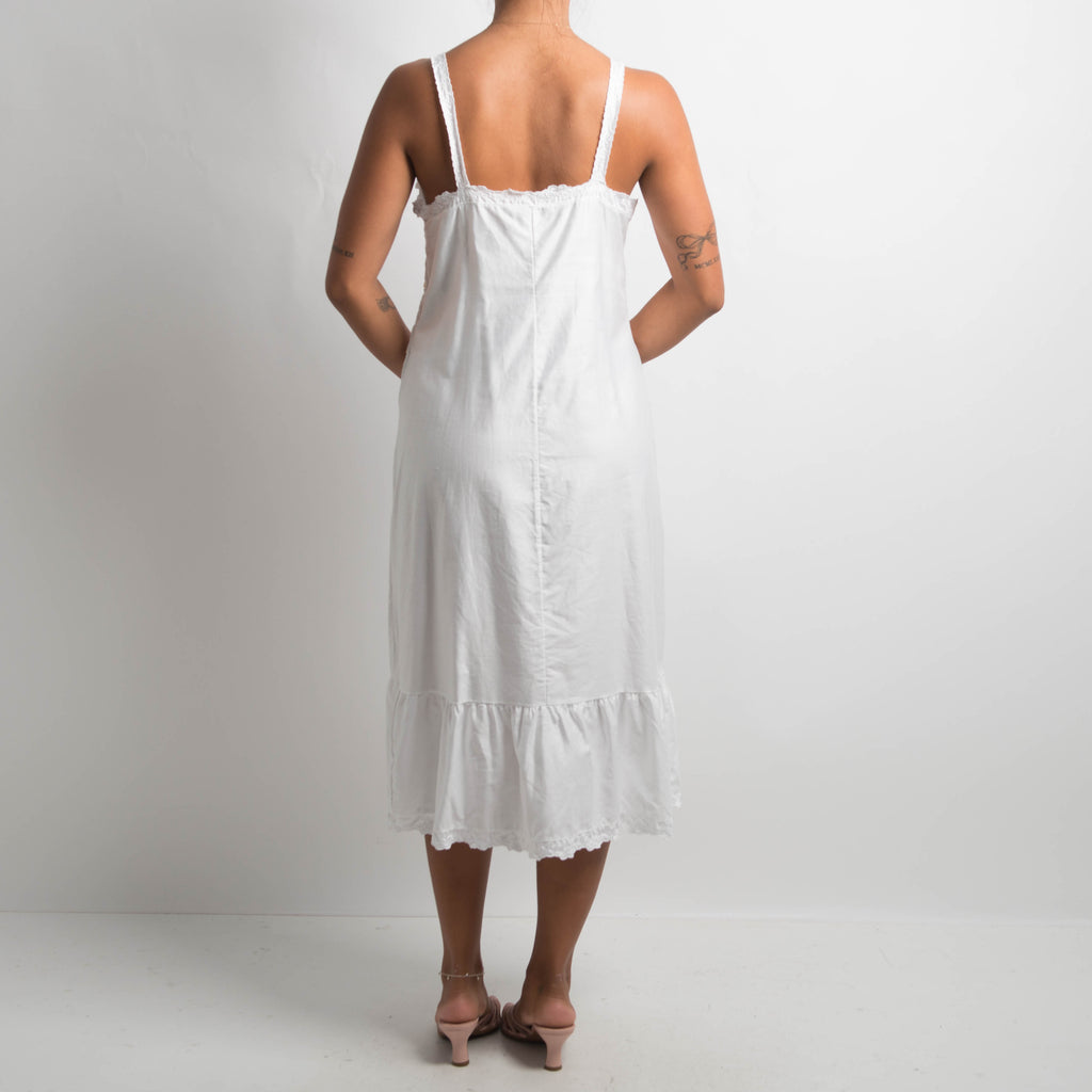 WHITE PETTICOAT DRESS