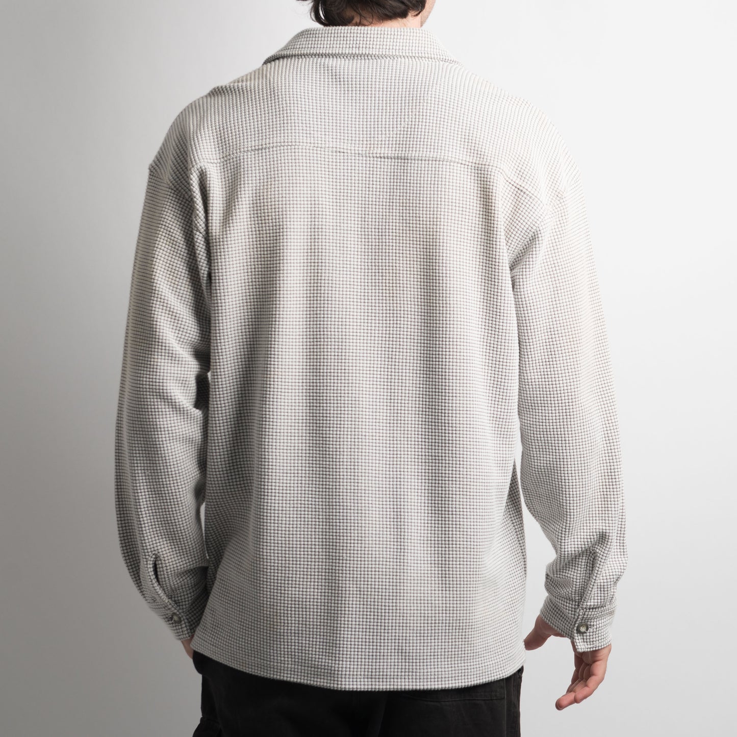 GREY TEXTURED LONG SLEEVE