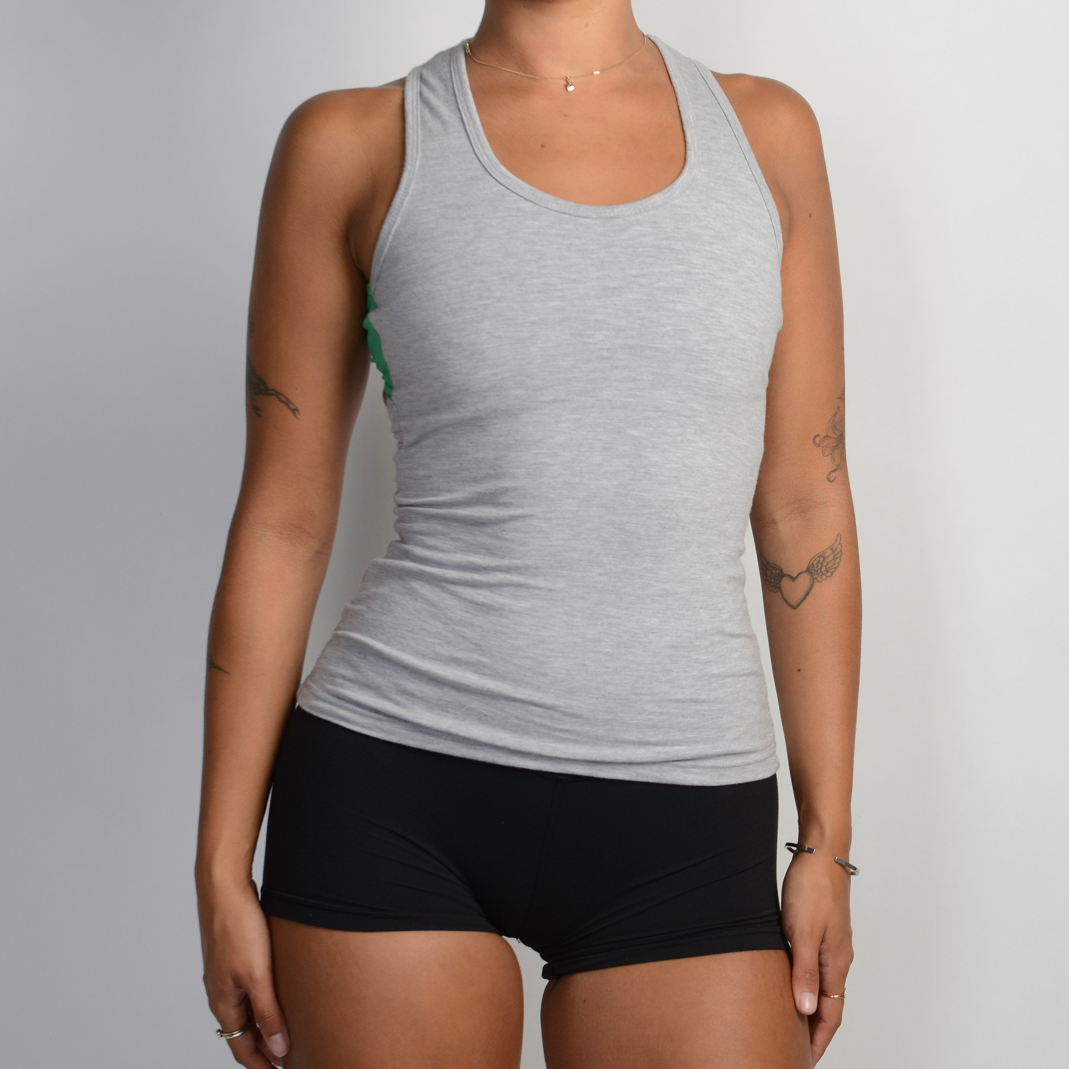 GREY COTTON TANK TOP