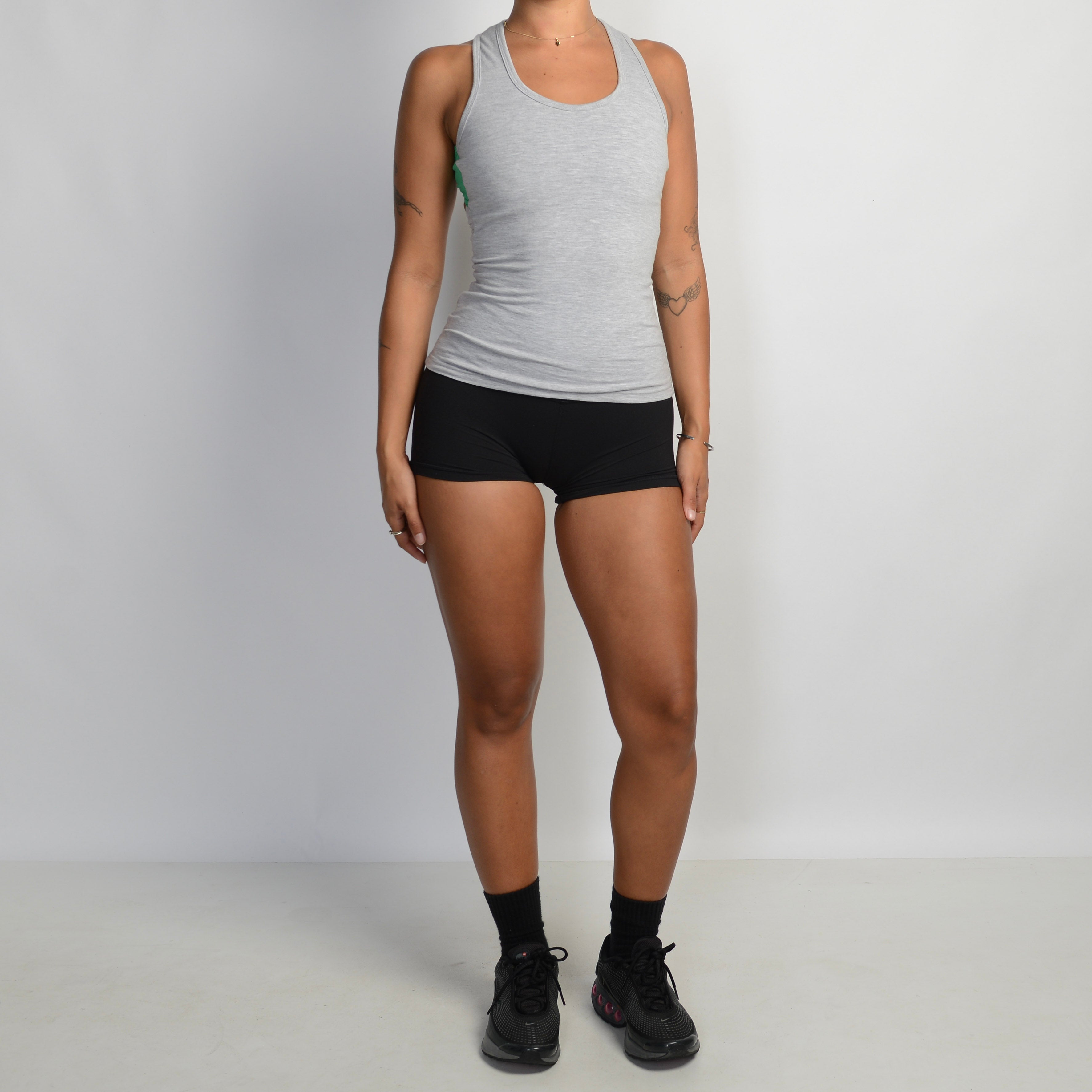 GREY COTTON TANK TOP