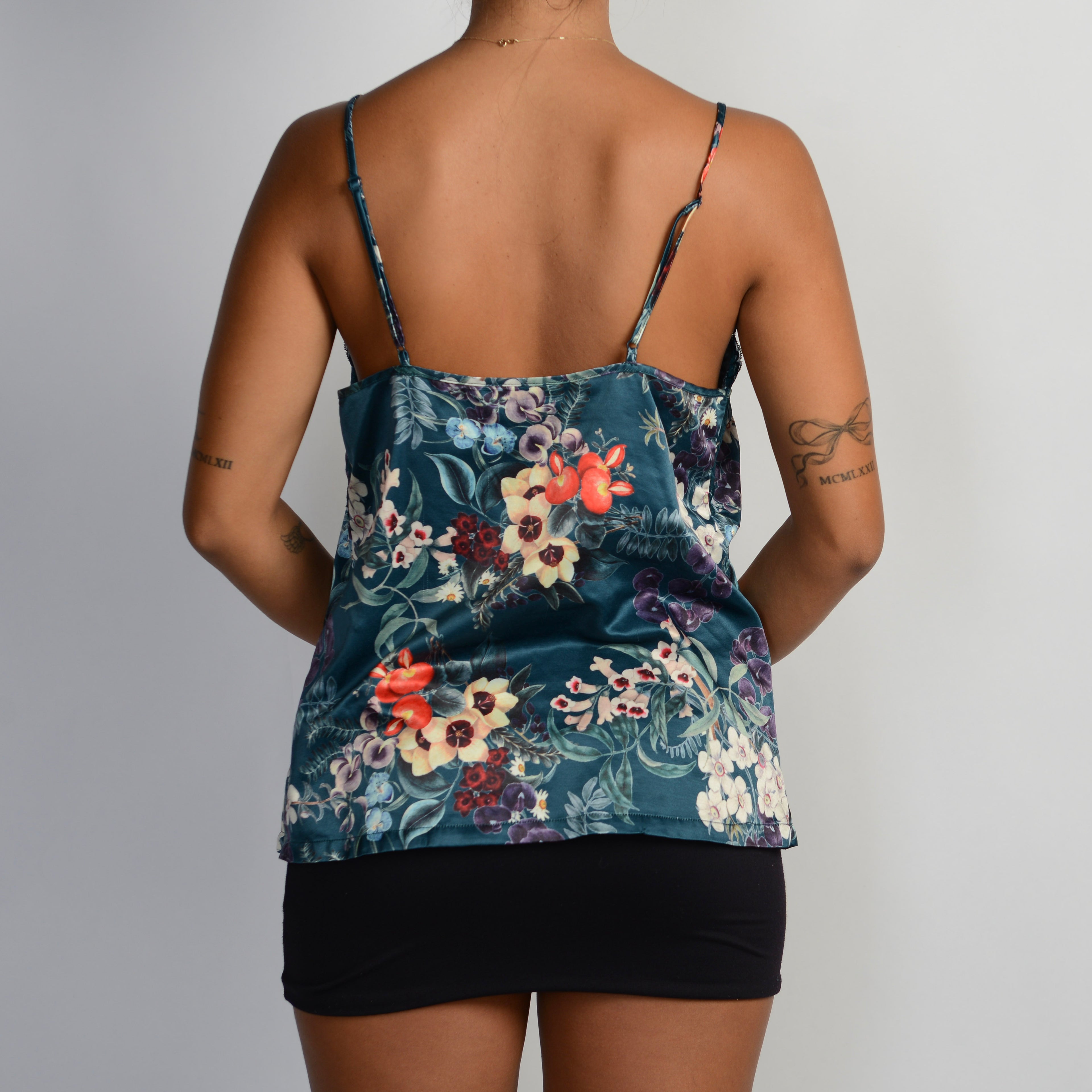 FLORAL SATIN CAMISOLE