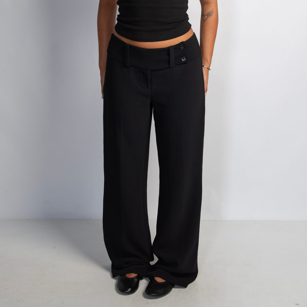 BLACK WIDE LEG PANTS