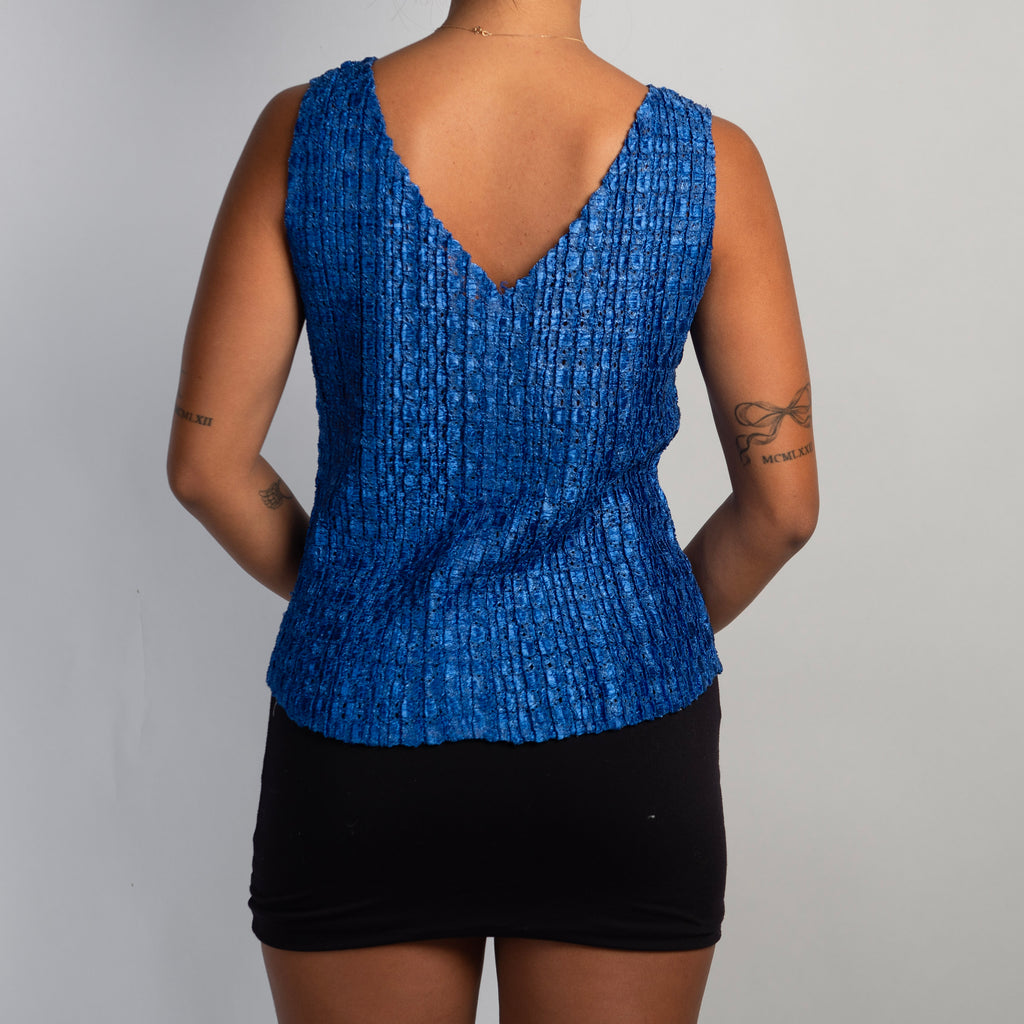 COBALT TEXTURED TOP