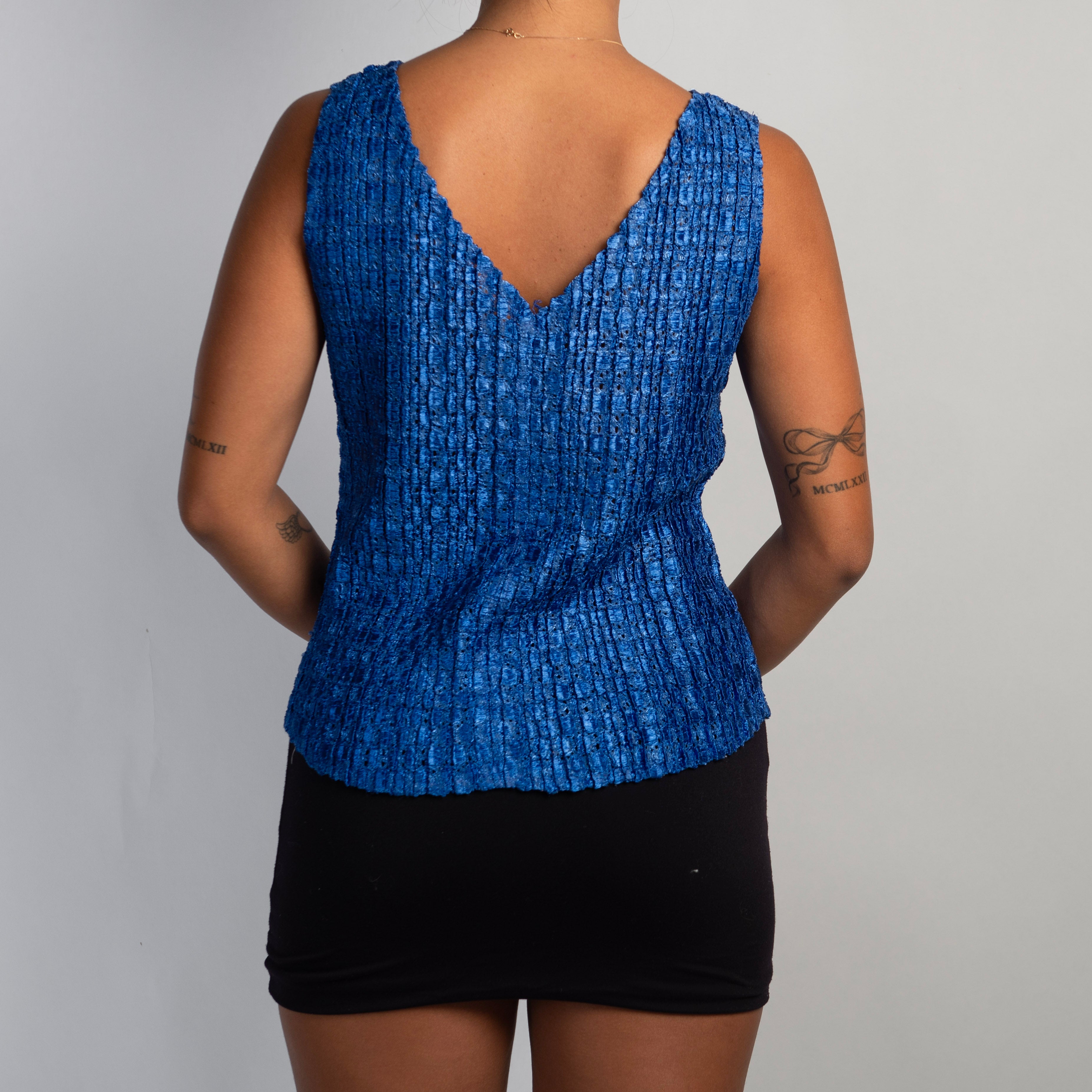 COBALT TEXTURED TOP