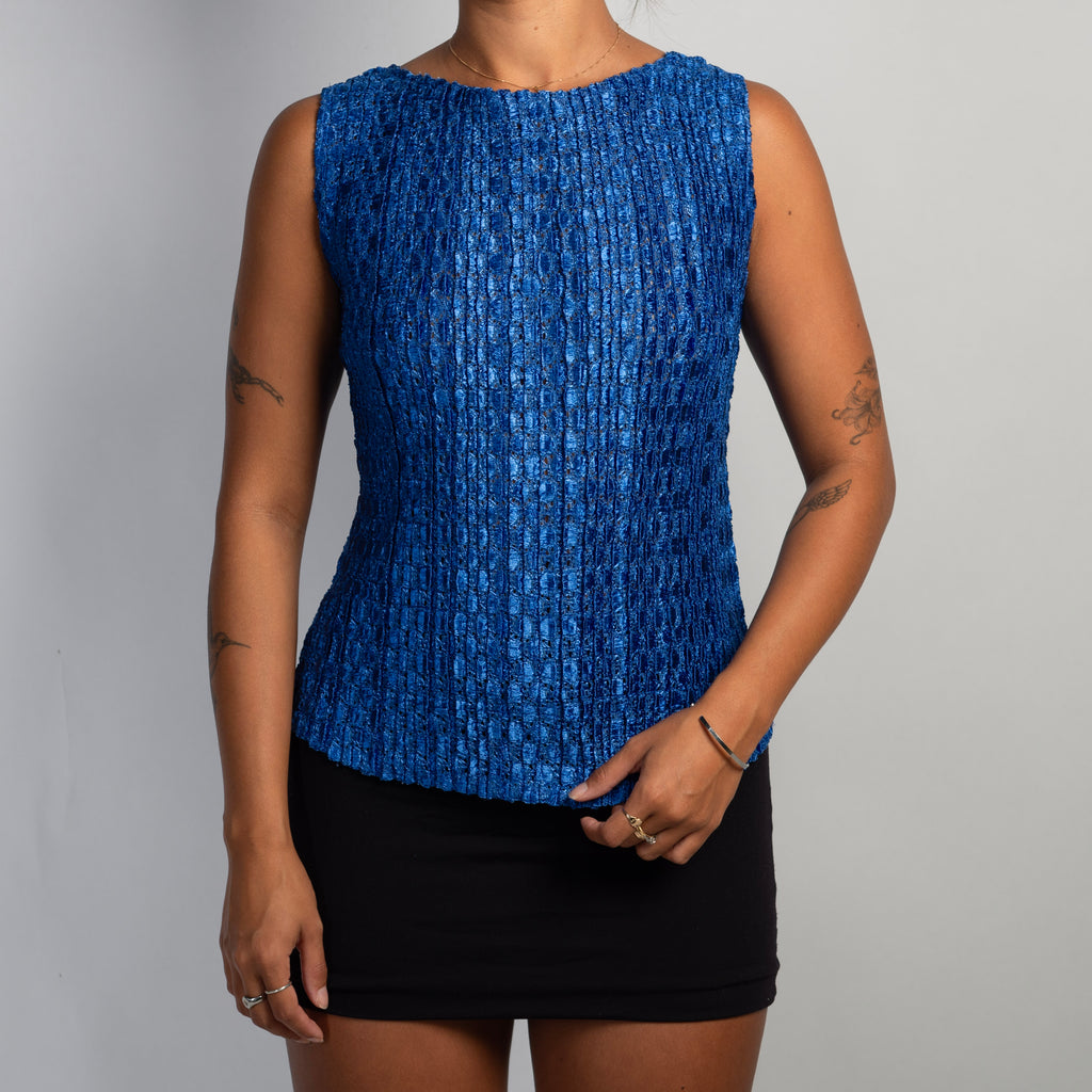 COBALT TEXTURED TOP