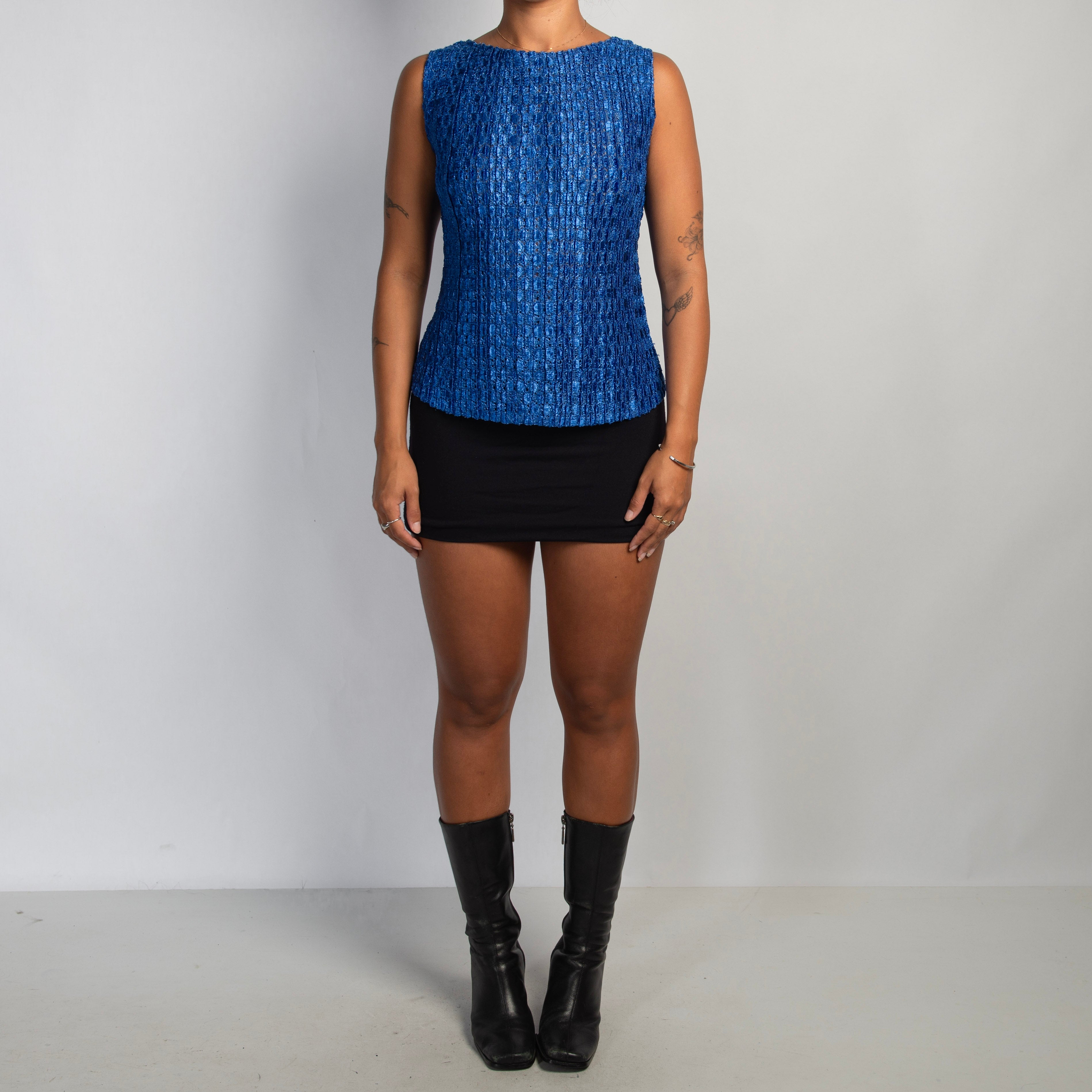 COBALT TEXTURED TOP