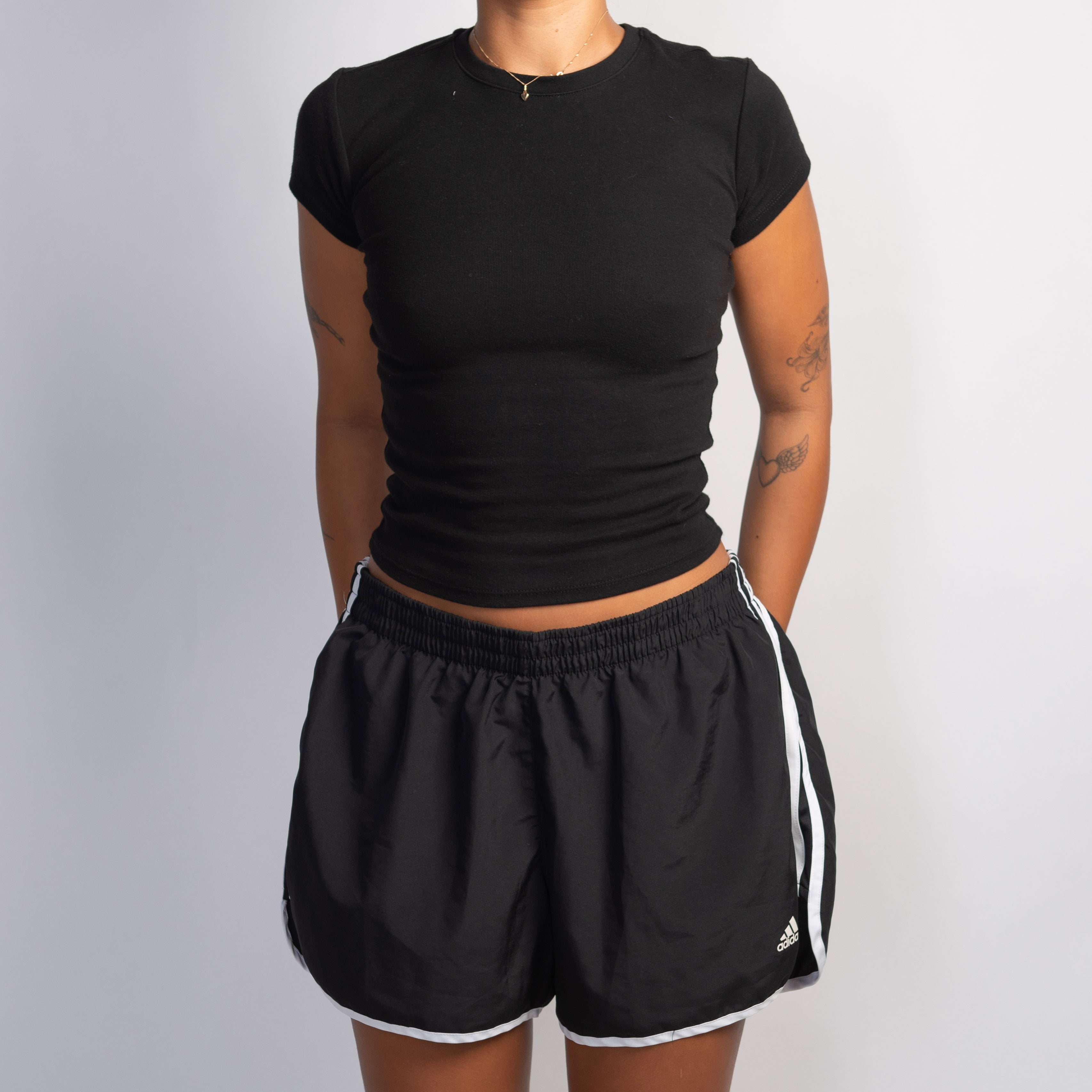 BLACK ADIDAS SHORTS