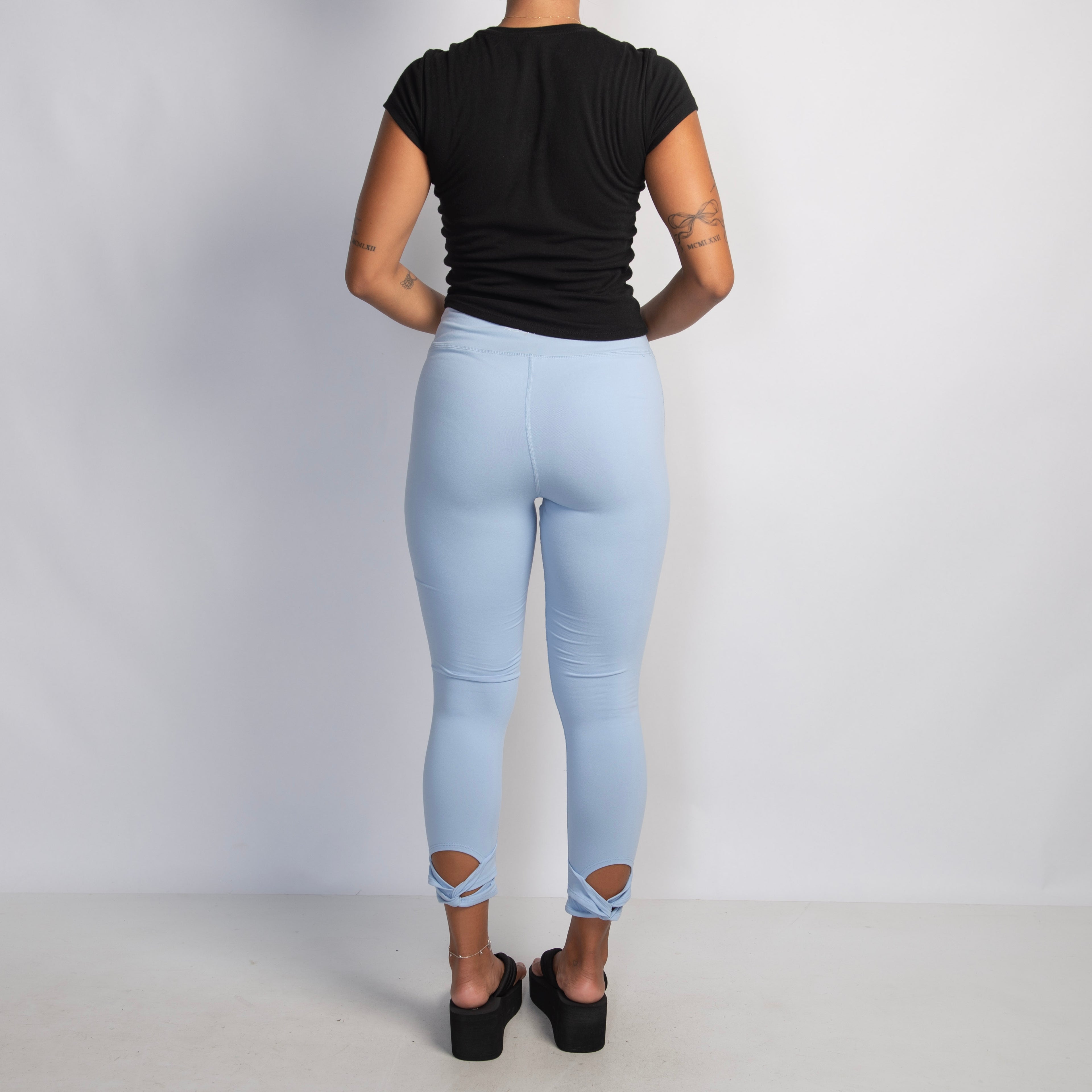BABY BLUE CROP TIGHTS