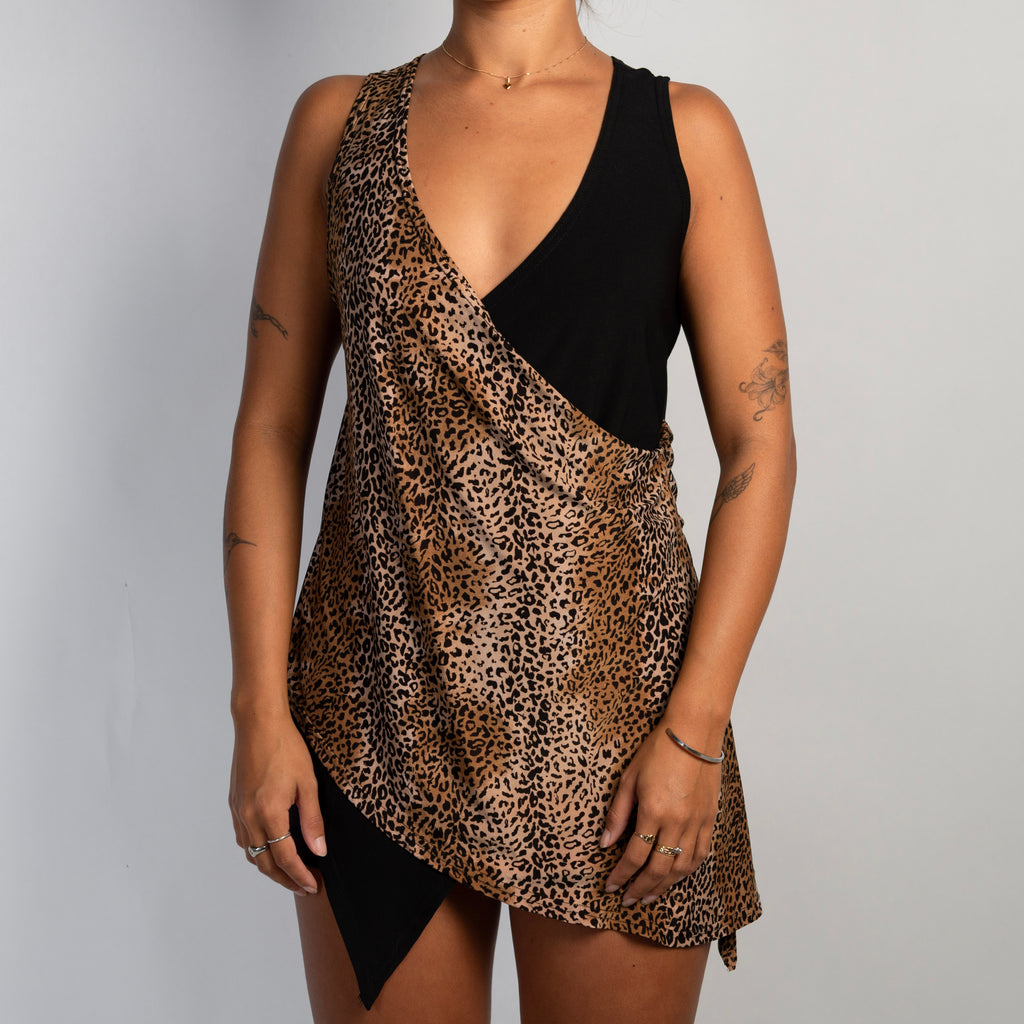 SLINKY ANIMAL PRINT TOP