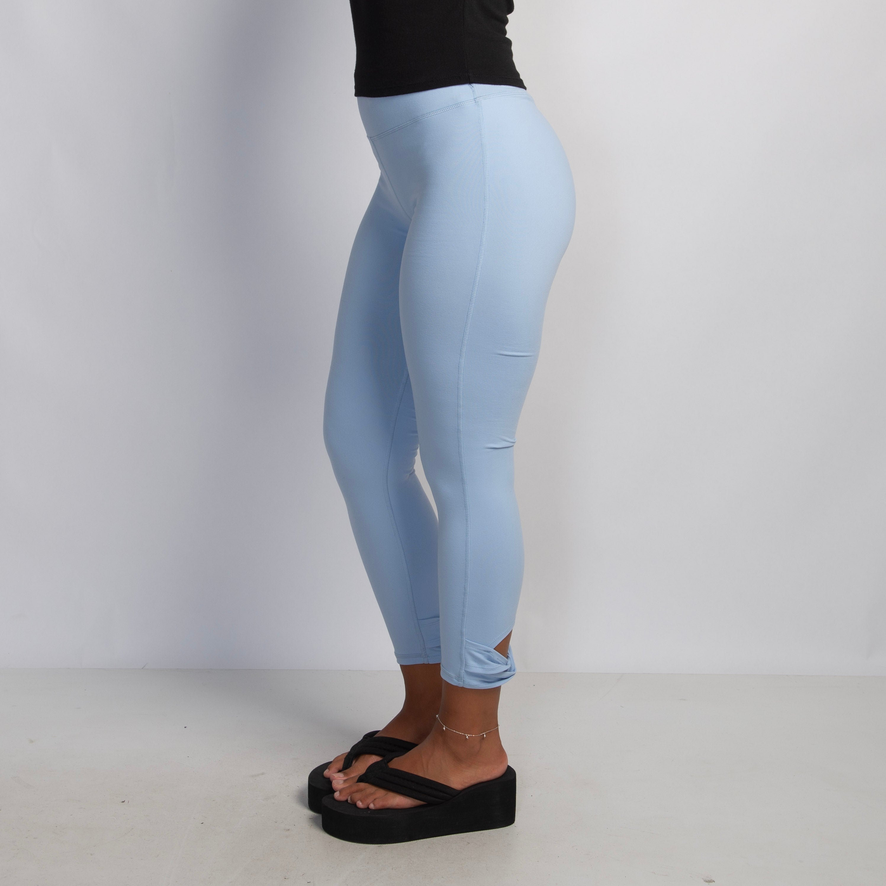BABY BLUE CROP TIGHTS