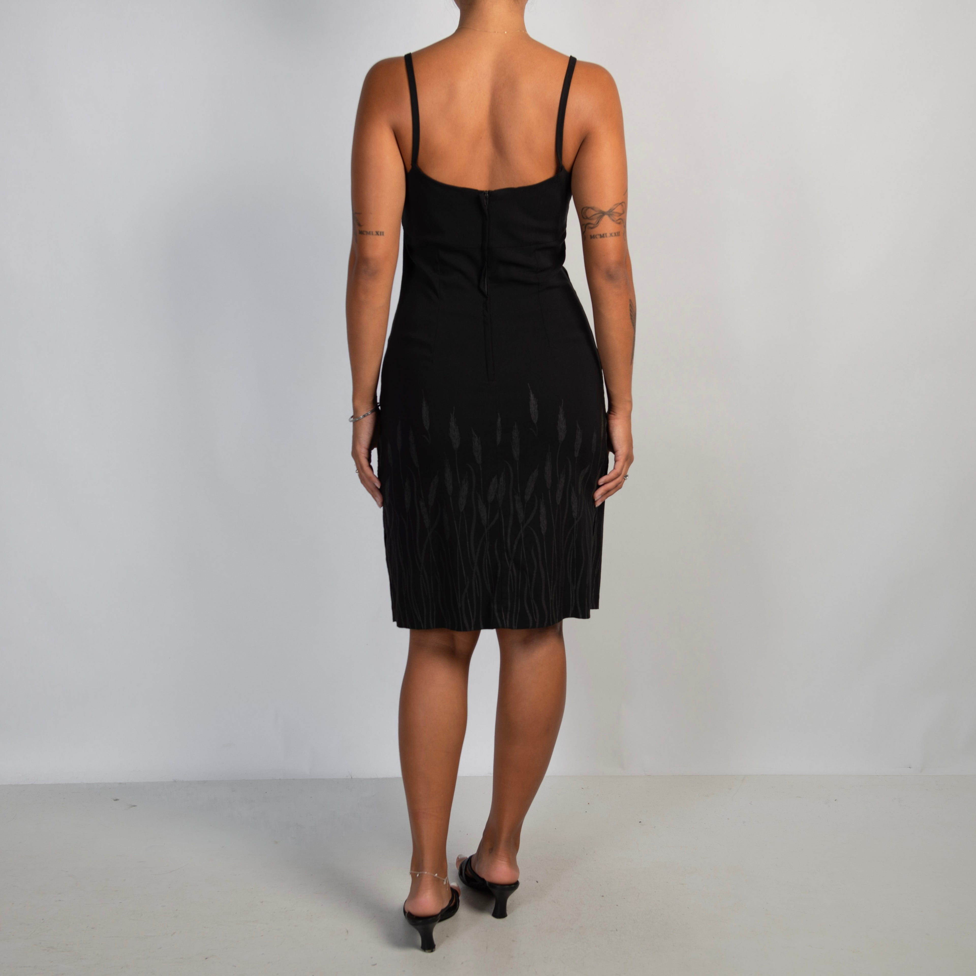 90'S BLACK MIDI DRESS