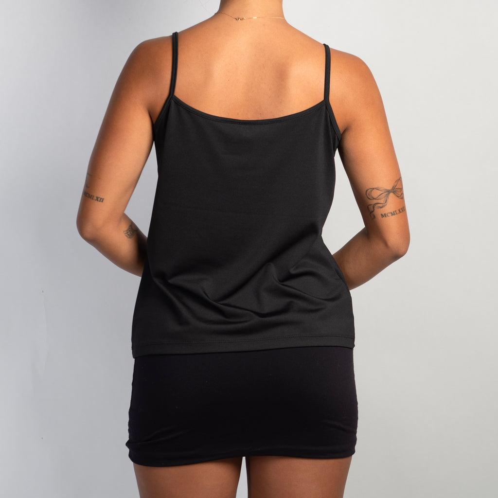 BLACK STRETCH TANK TOP