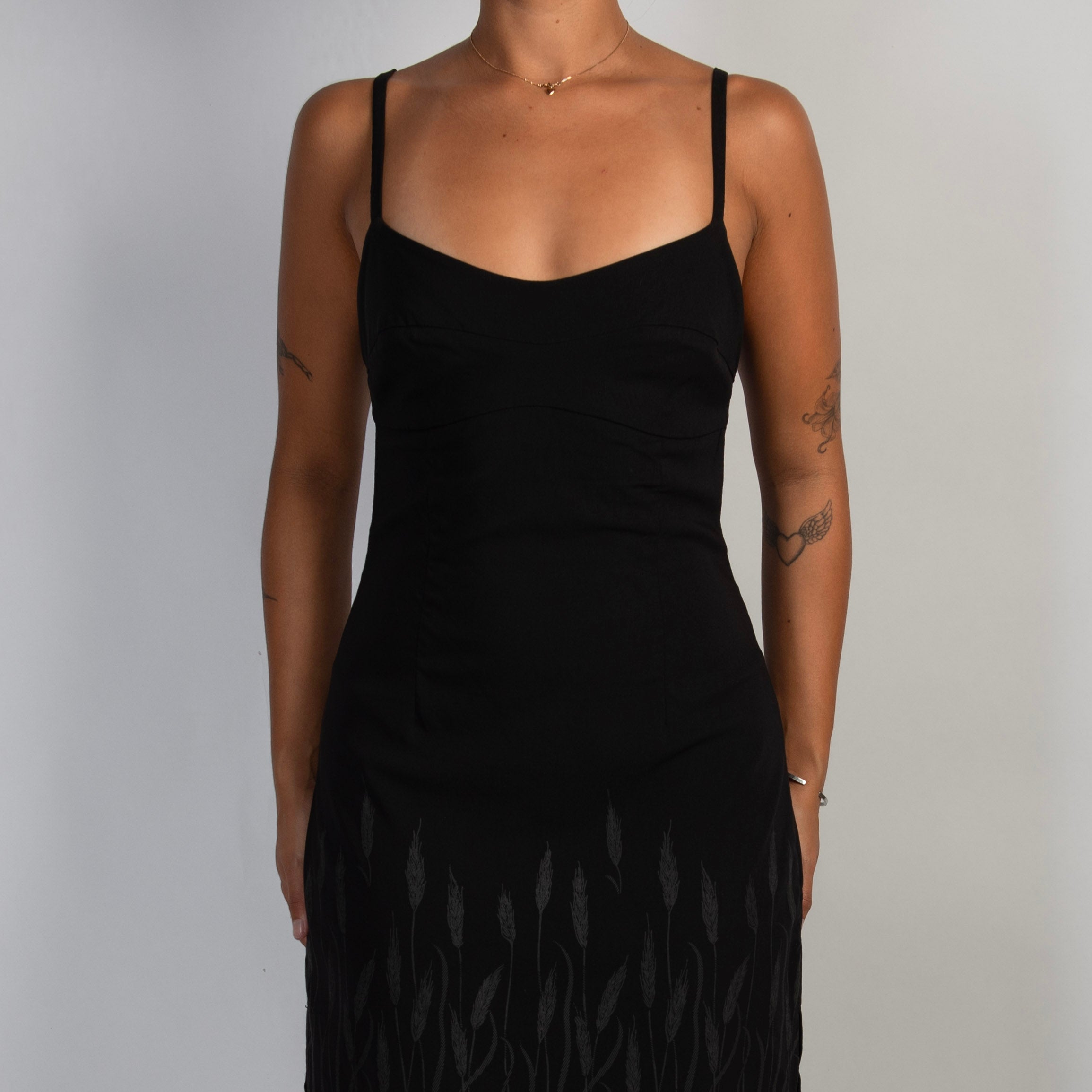 90'S BLACK MIDI DRESS