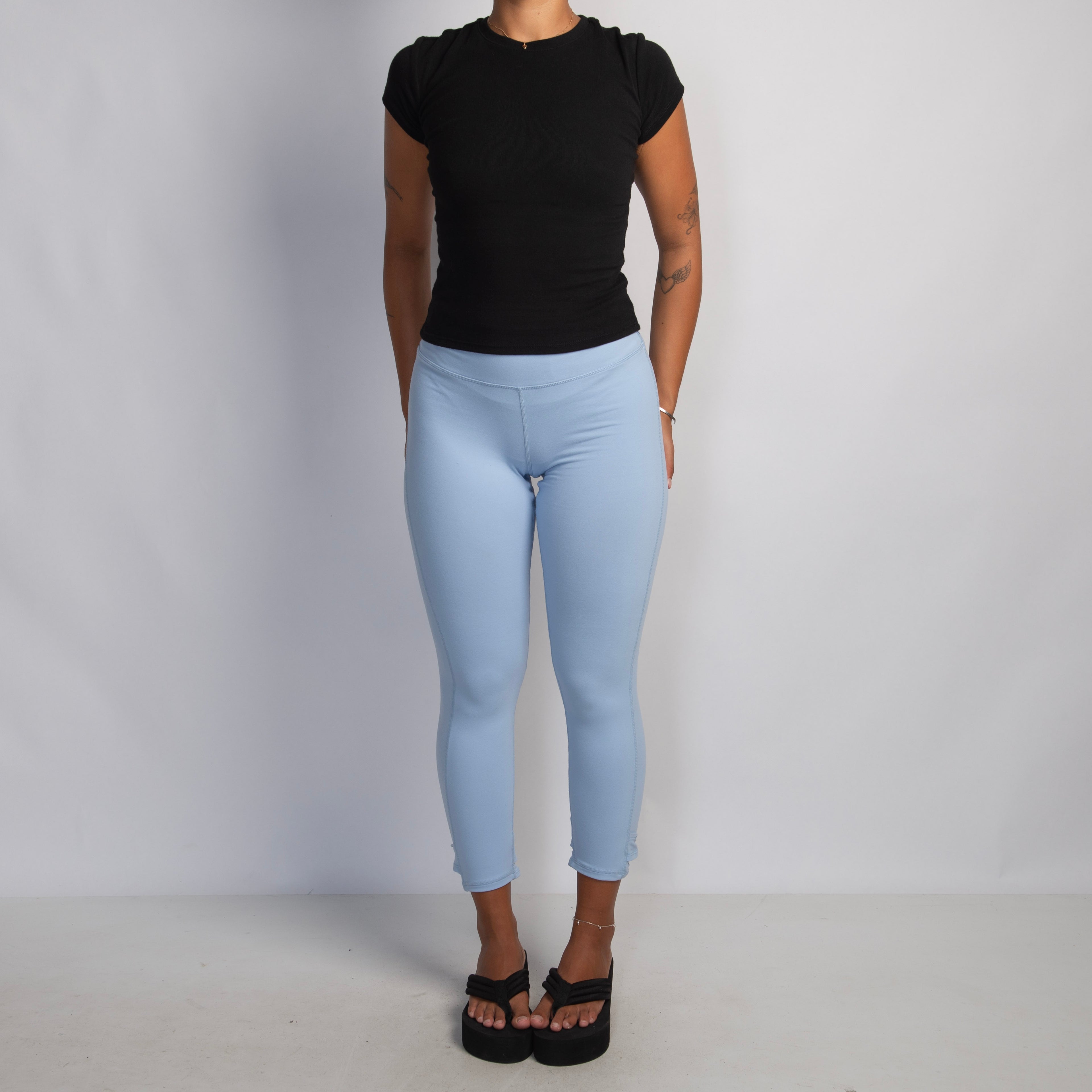 BABY BLUE CROP TIGHTS