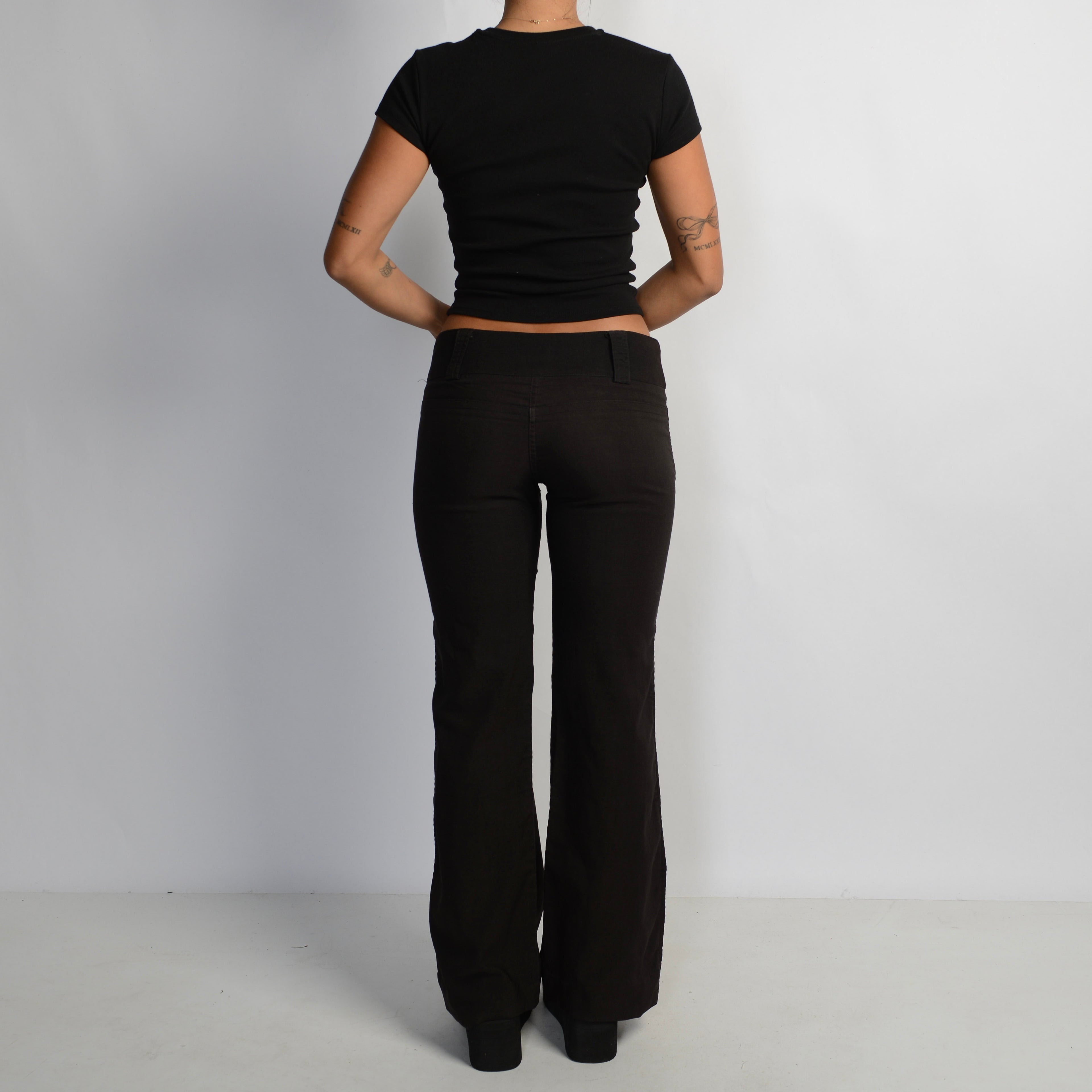 BLACK BOOTCUT PANTS