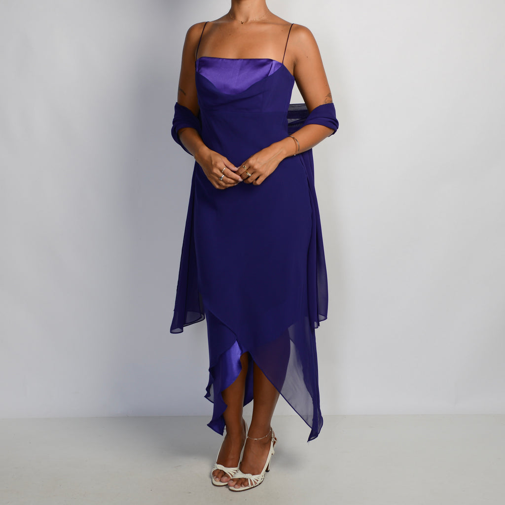 INDIGO SHEER SCARF