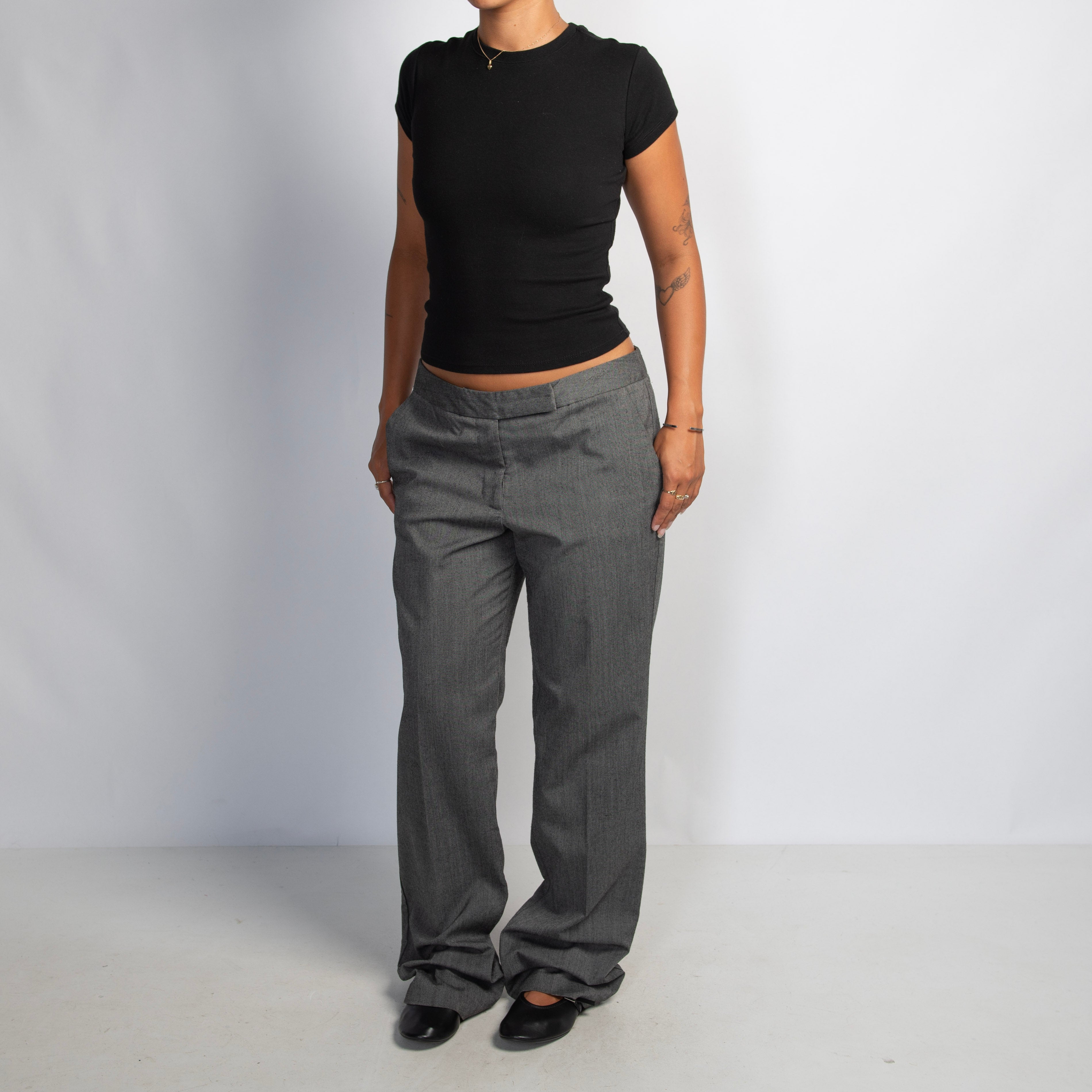 GREY RELAXED TROUSERS