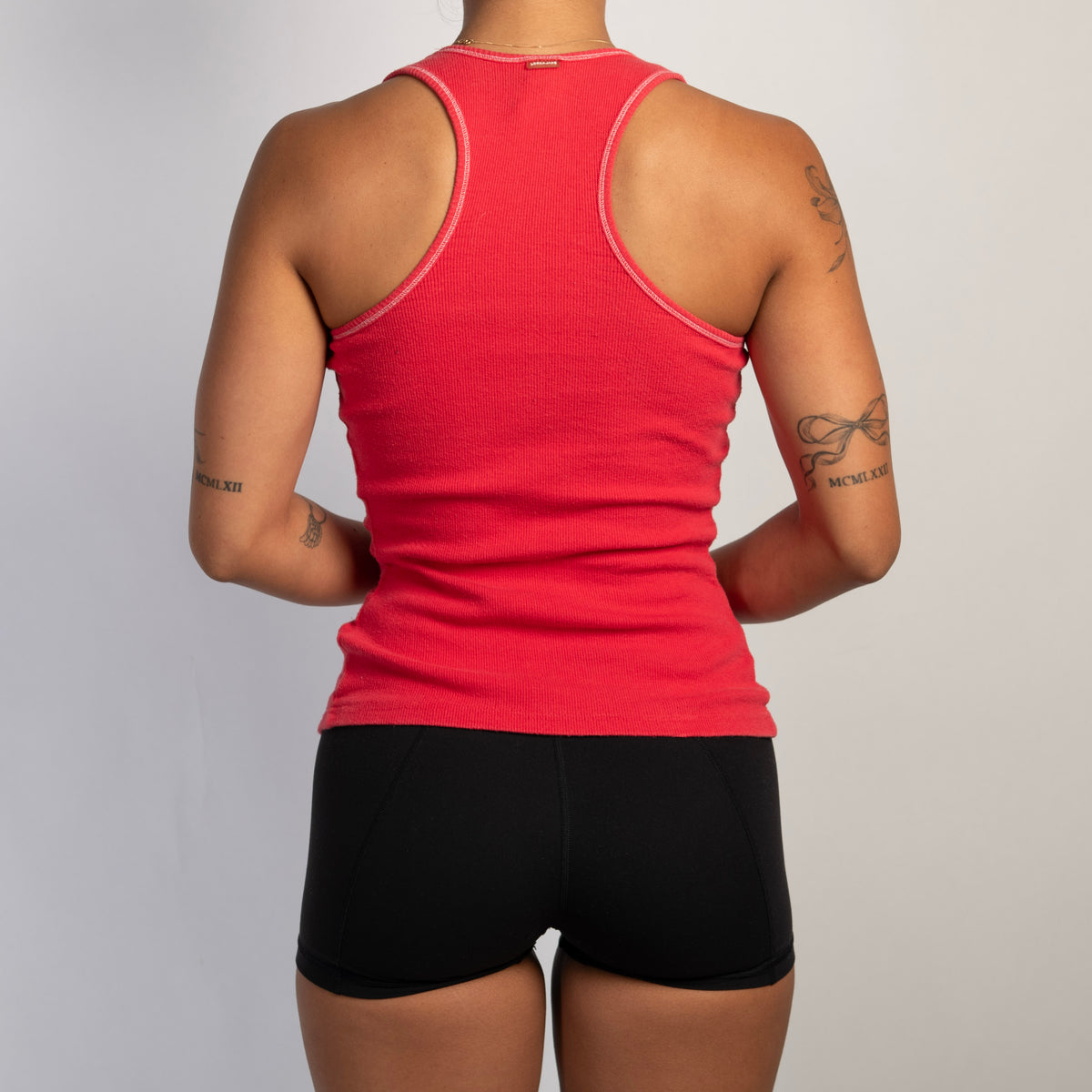 RED COTTON TANK TOP