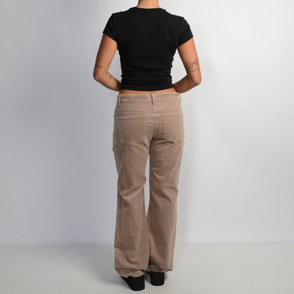 TAN MICRO CORDUROY PANTS