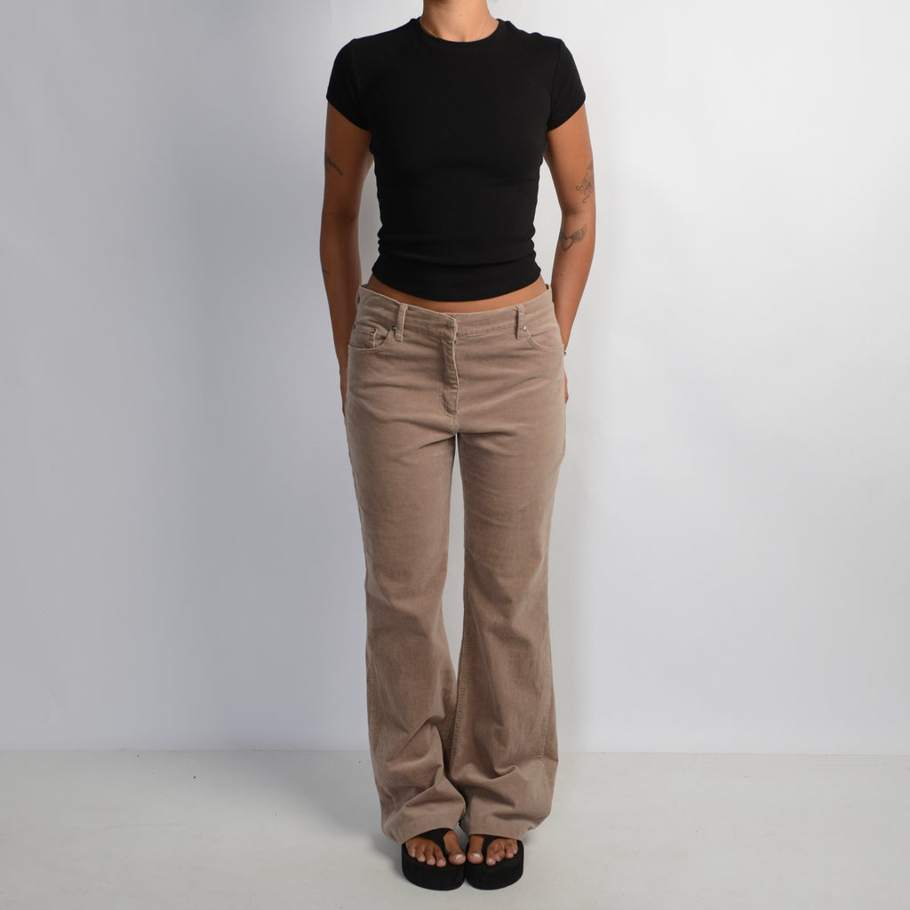 TAN MICRO CORDUROY PANTS