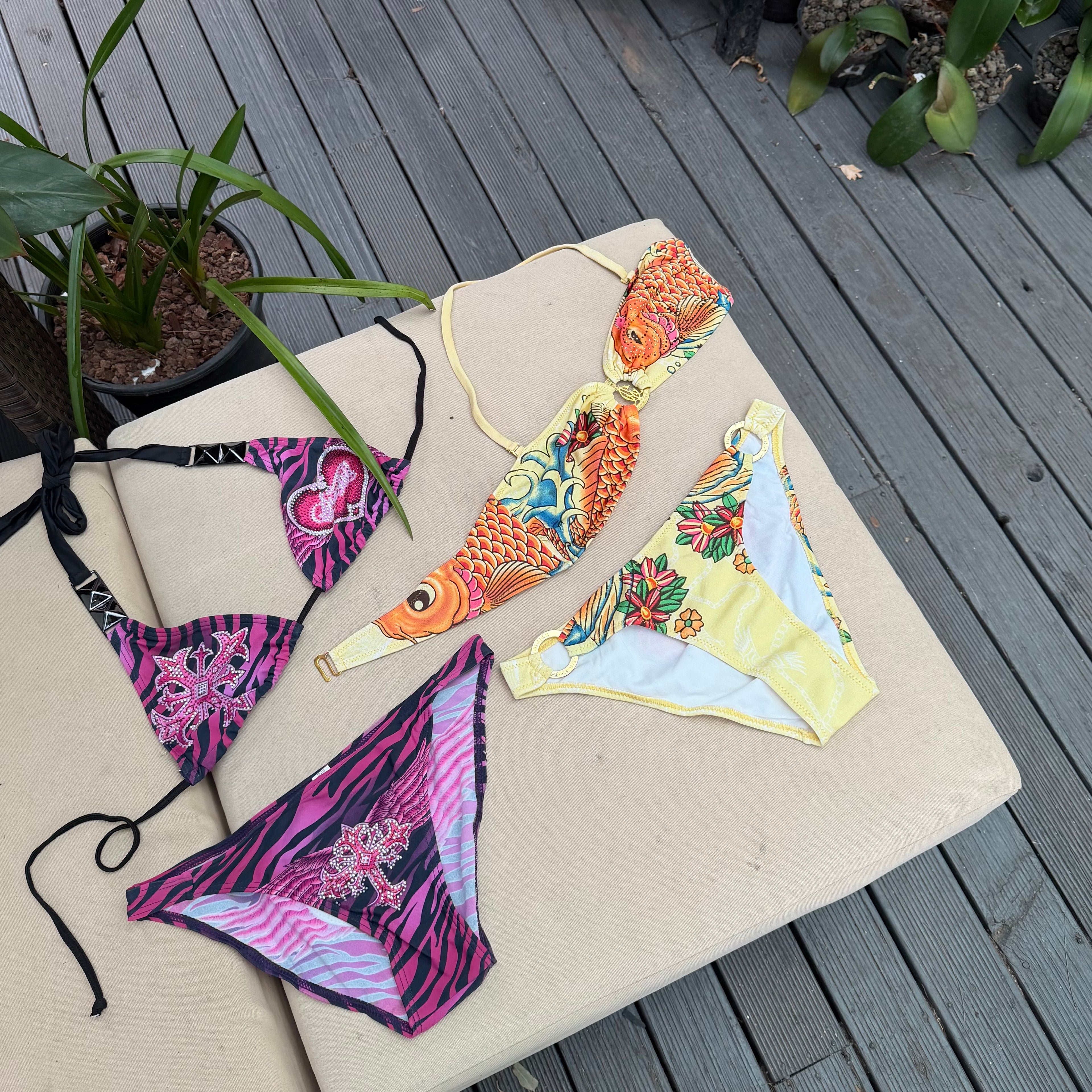 YELLOW KOI BIKINI SET