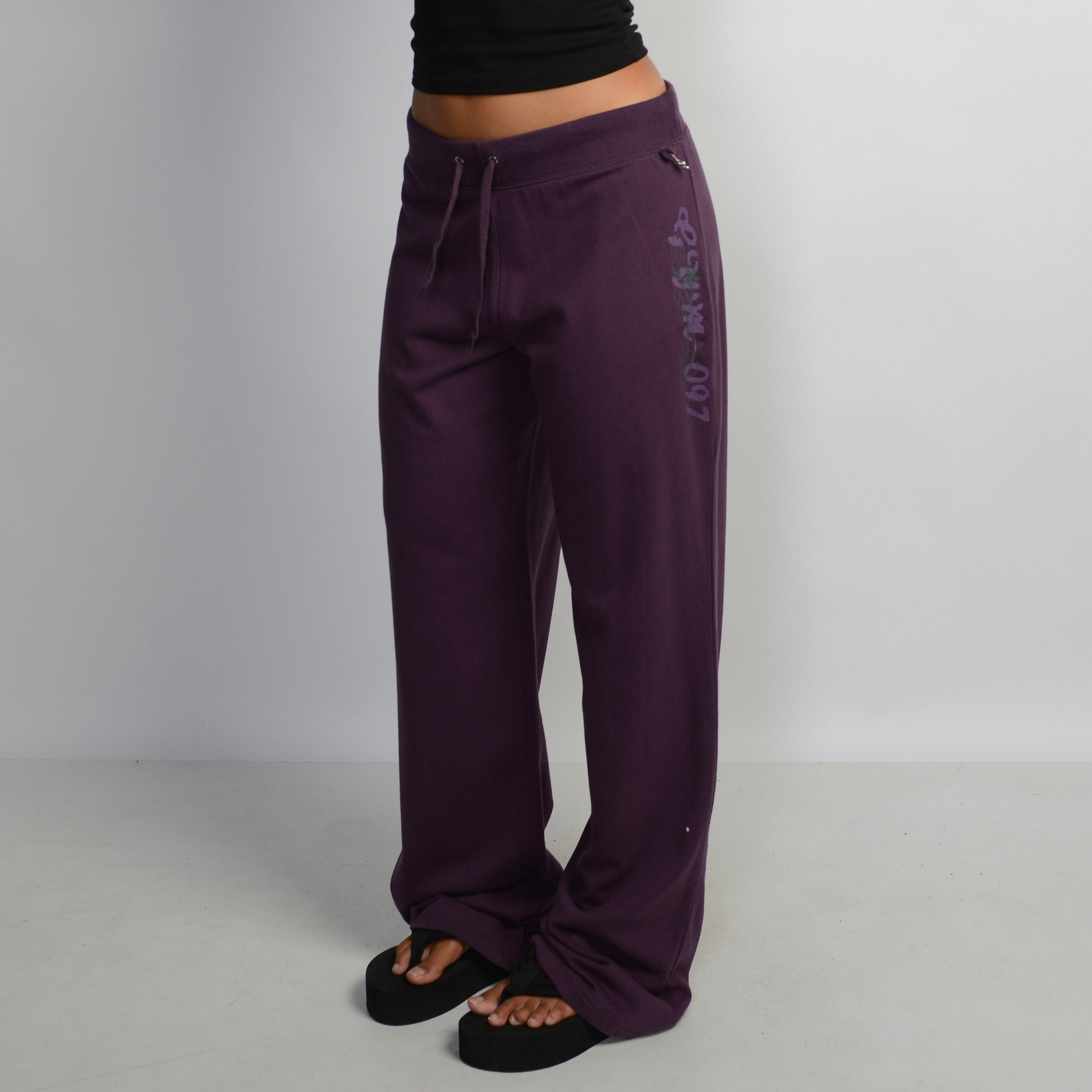 PURPLE DRAWSTRING SWEATPANTS