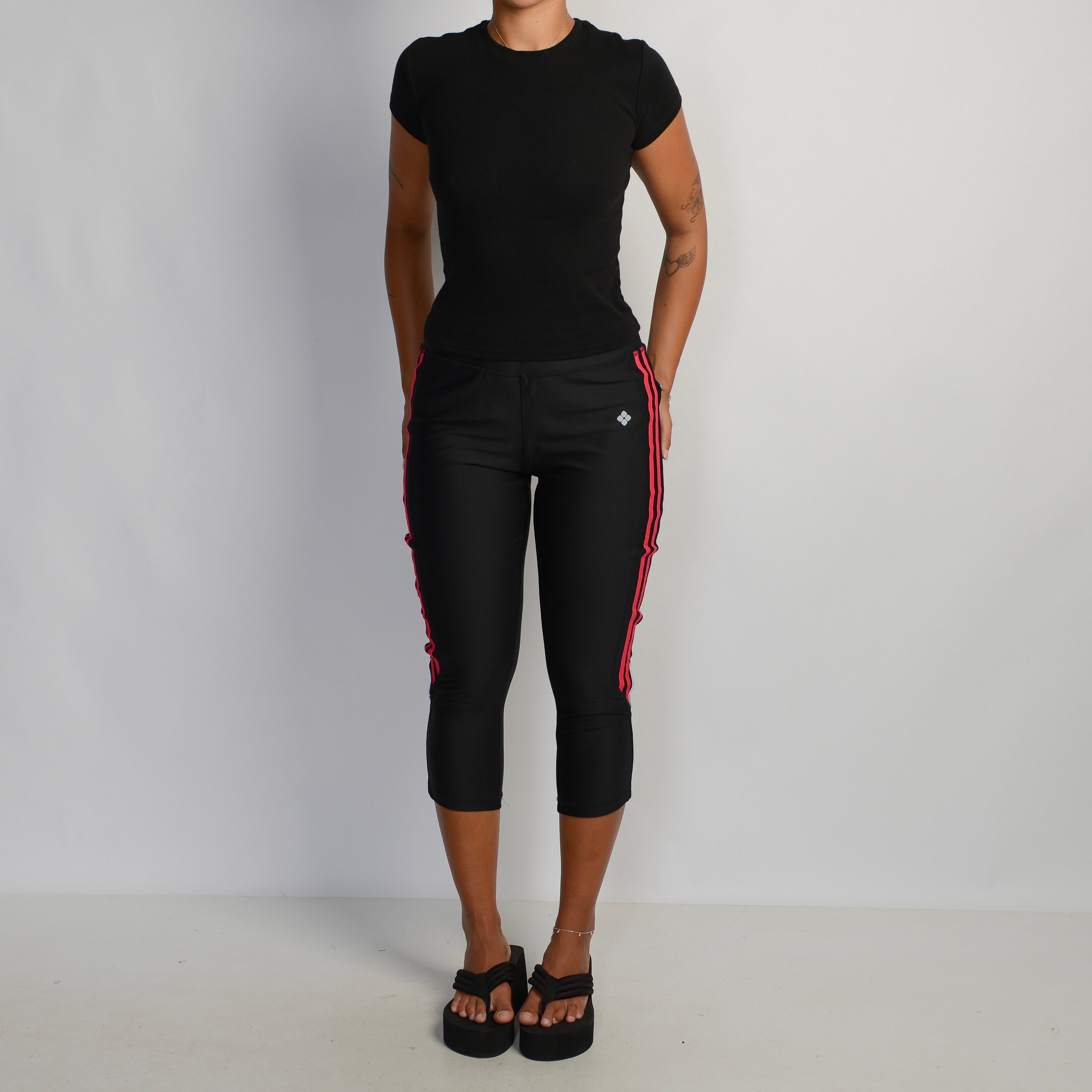 BLACK CROP TIGHTS