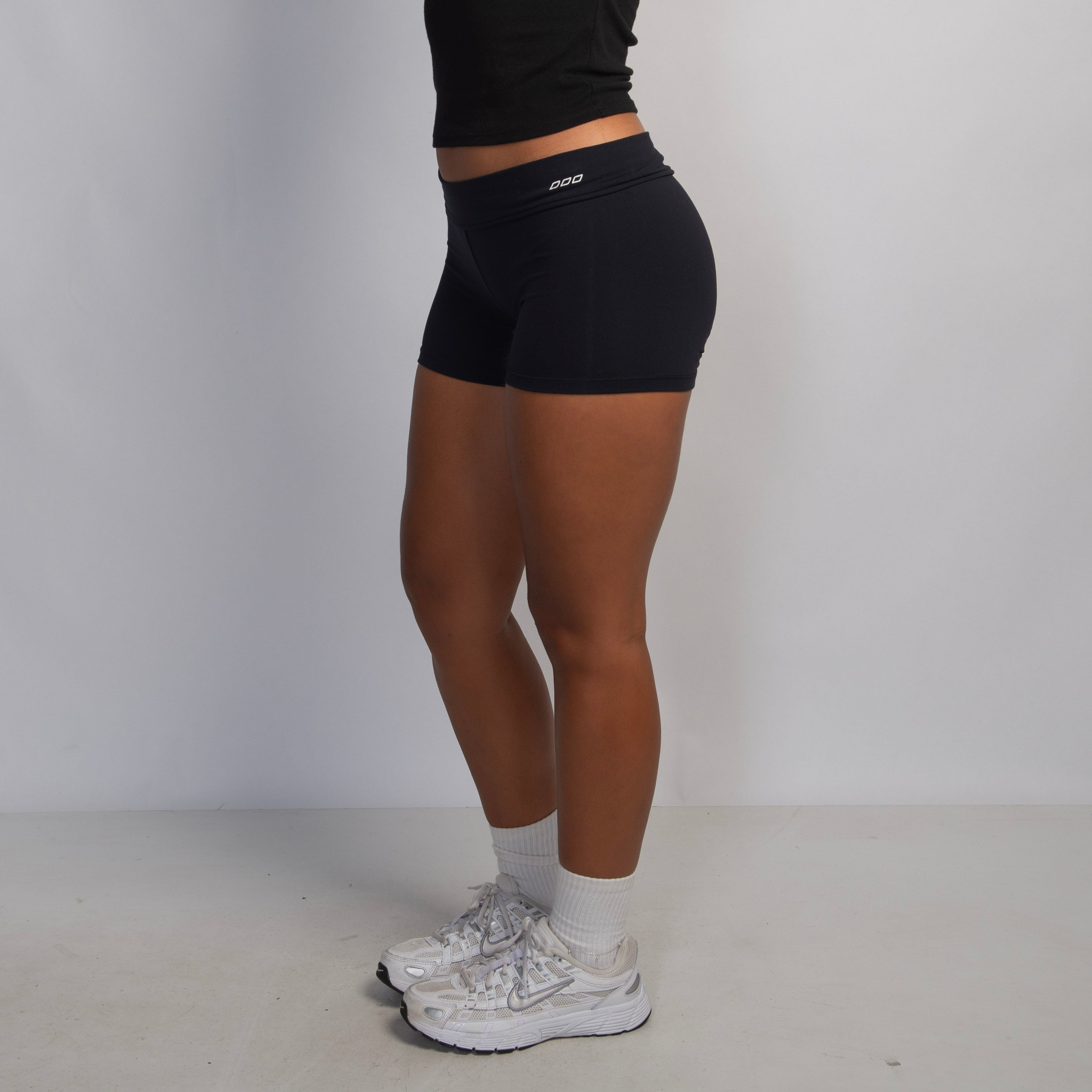 BLACK MICRO SHORTS
