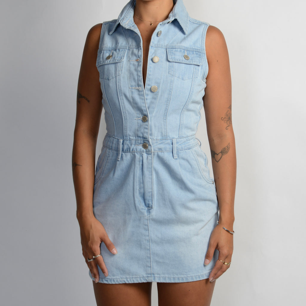 DENIM MINI DRESS