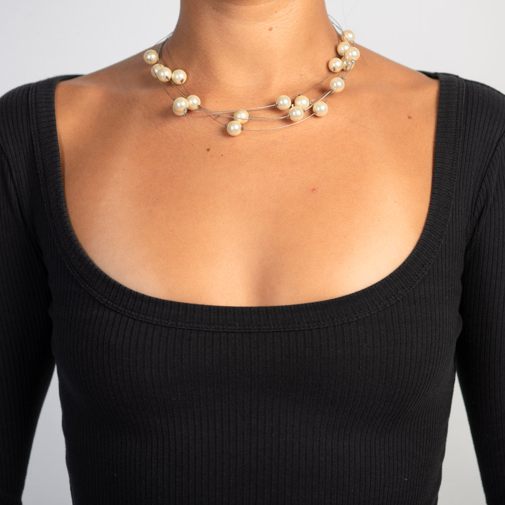 PEARL LAYERED NECKLACE
