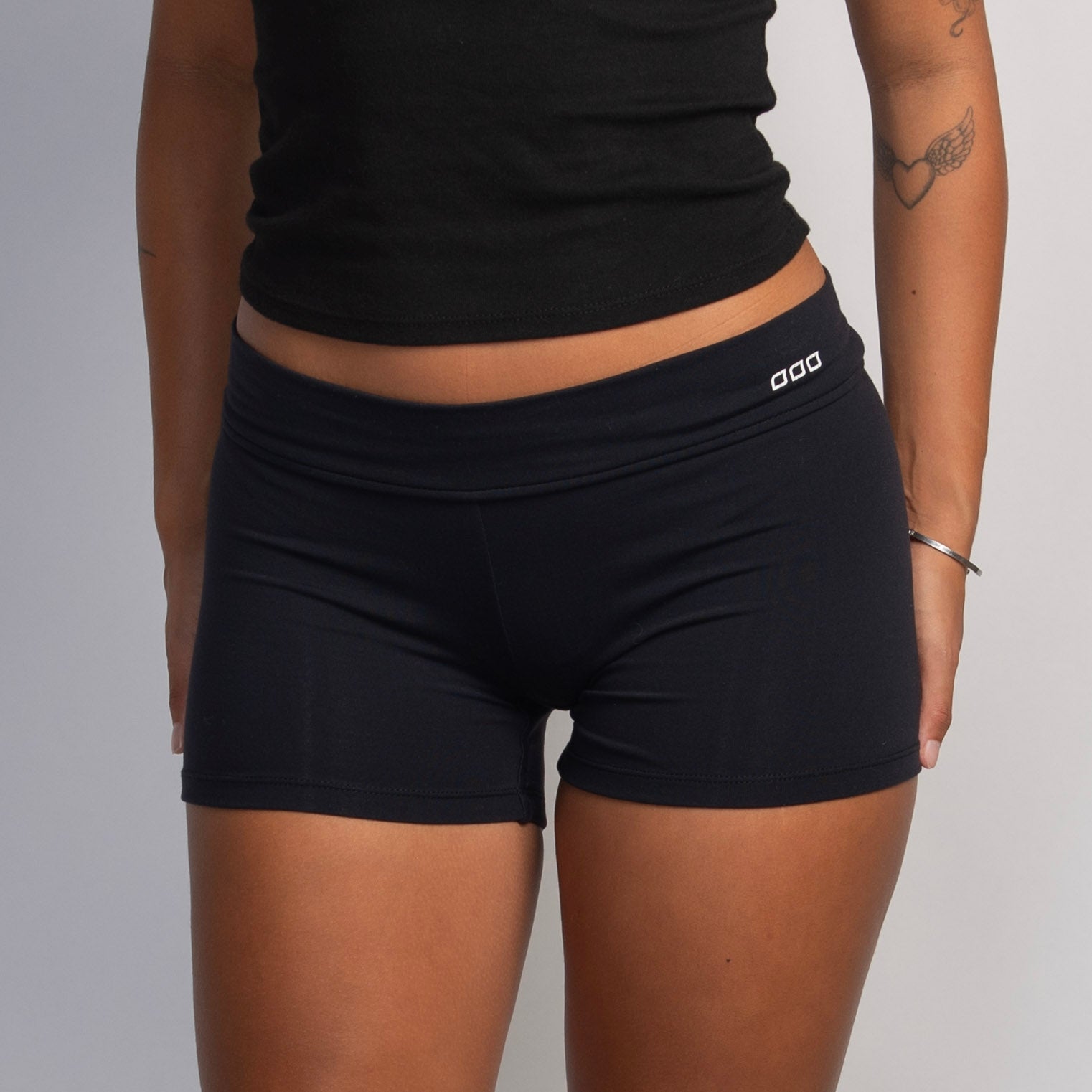 BLACK MICRO SHORTS
