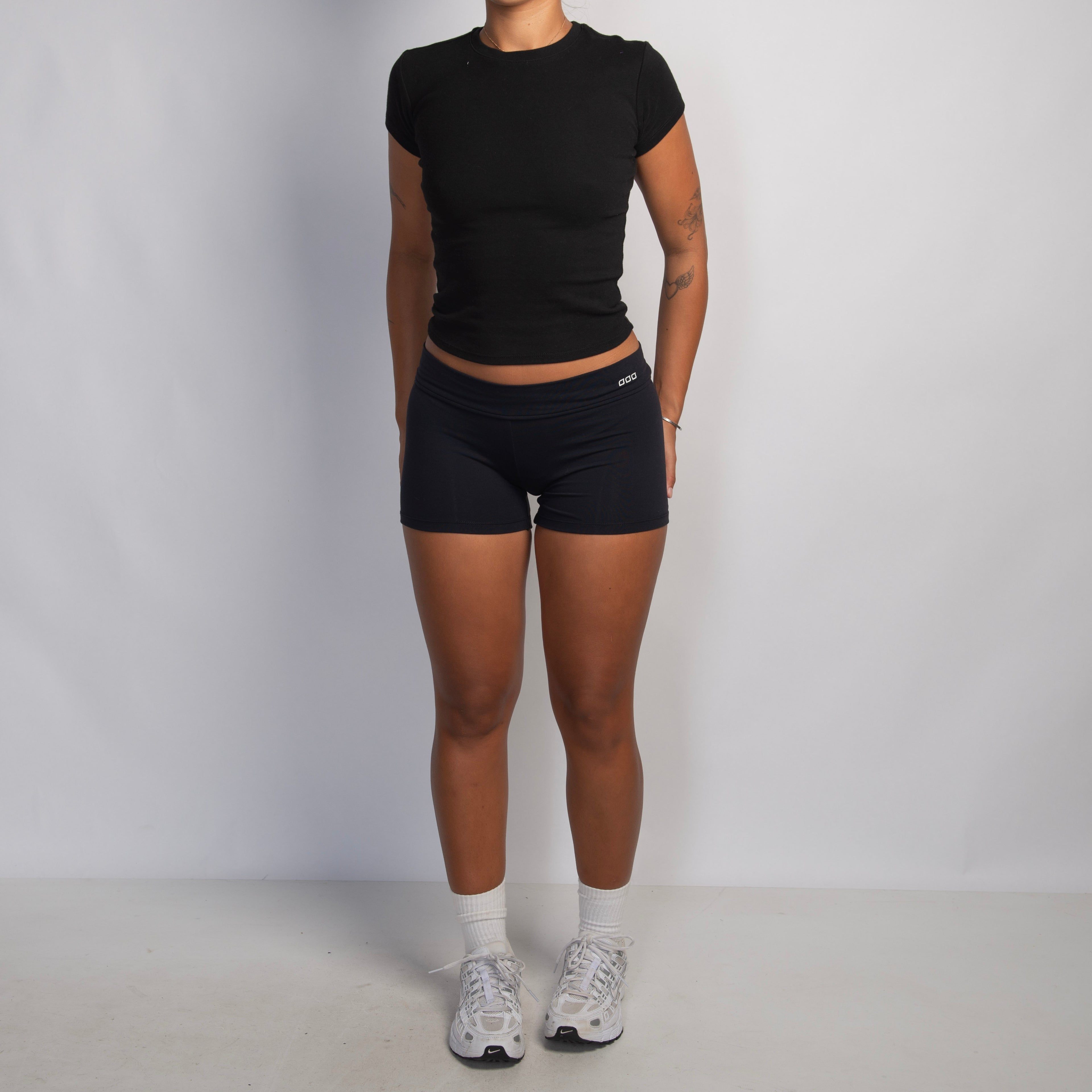 BLACK MICRO SHORTS