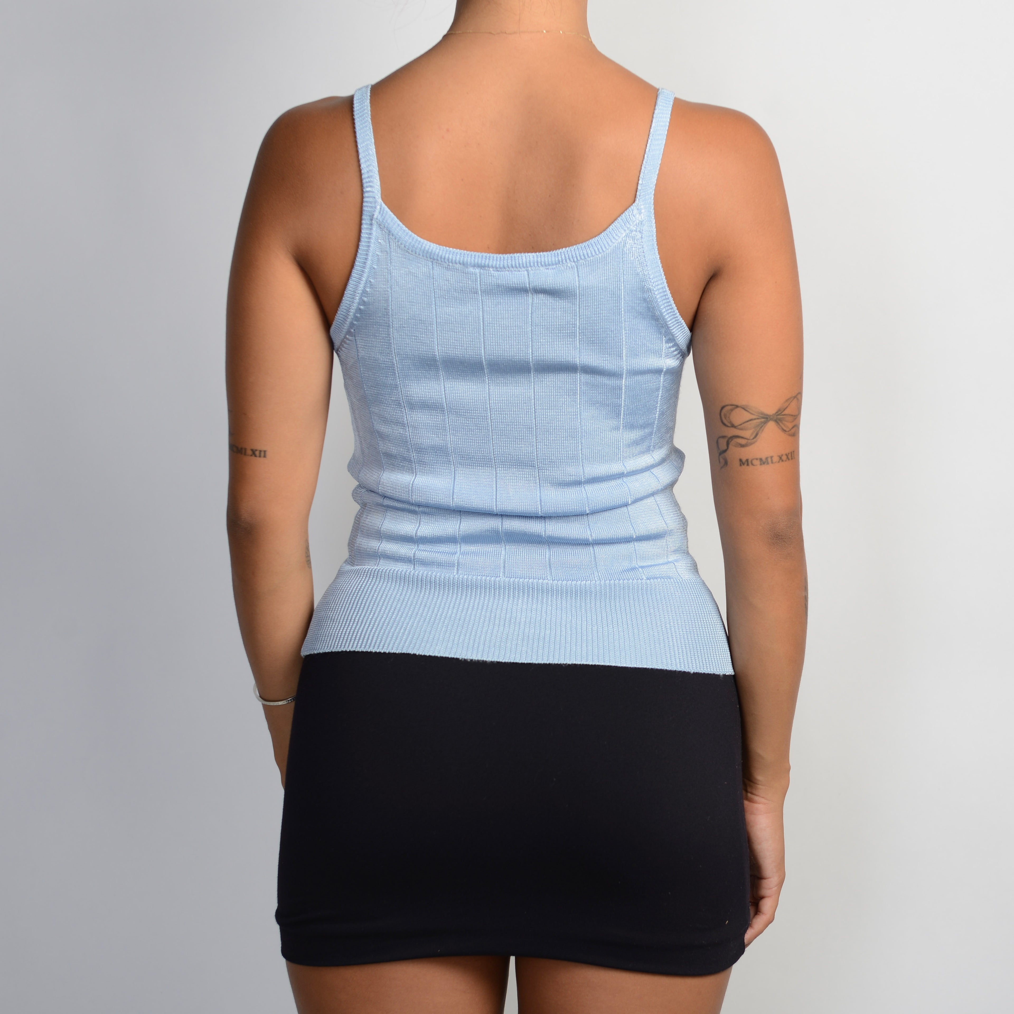 BLUE KNIT CAMISOLE