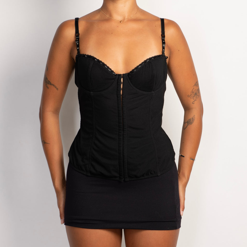 BLACK MESH BUSTIER