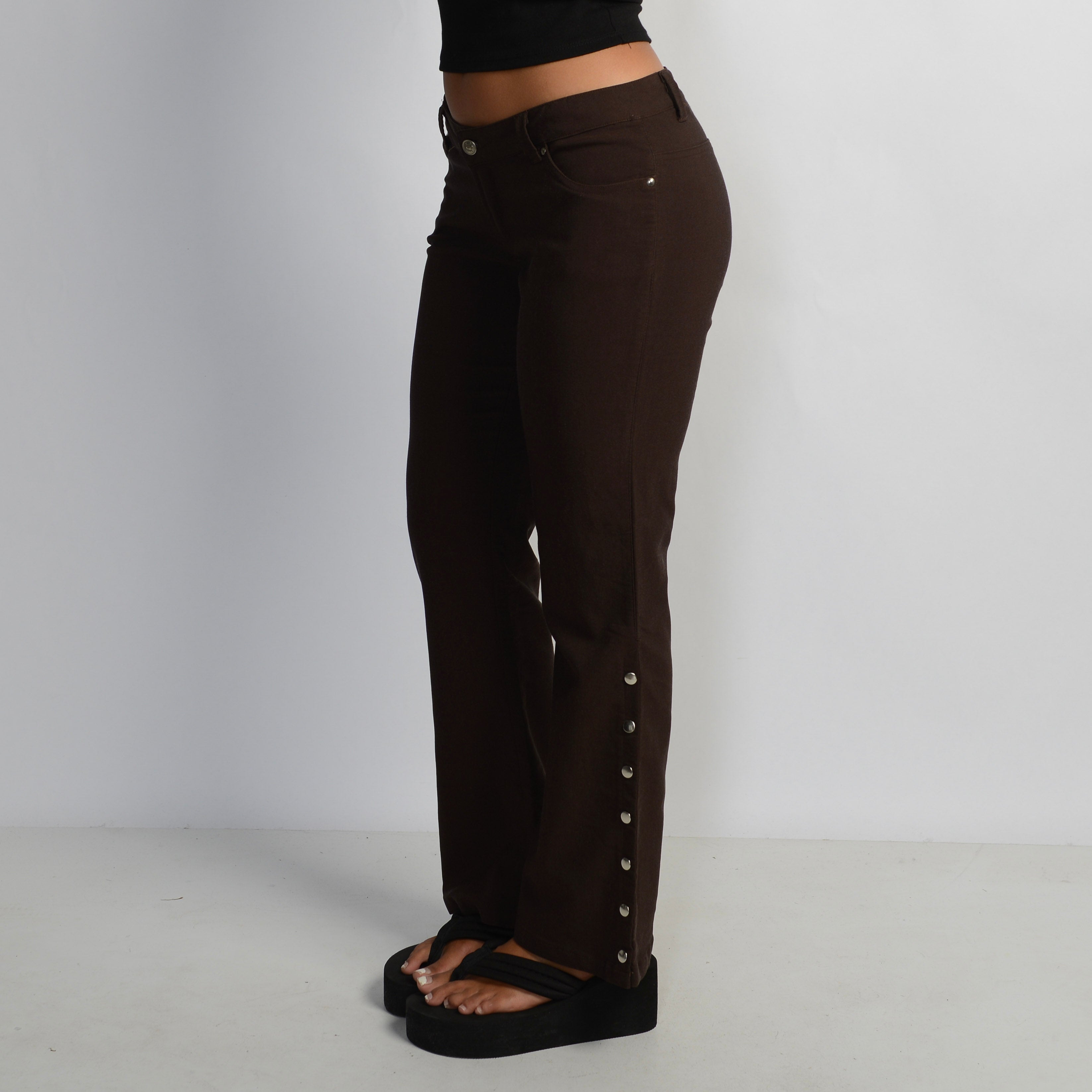 BROWN BOOTCUT TROUSERS
