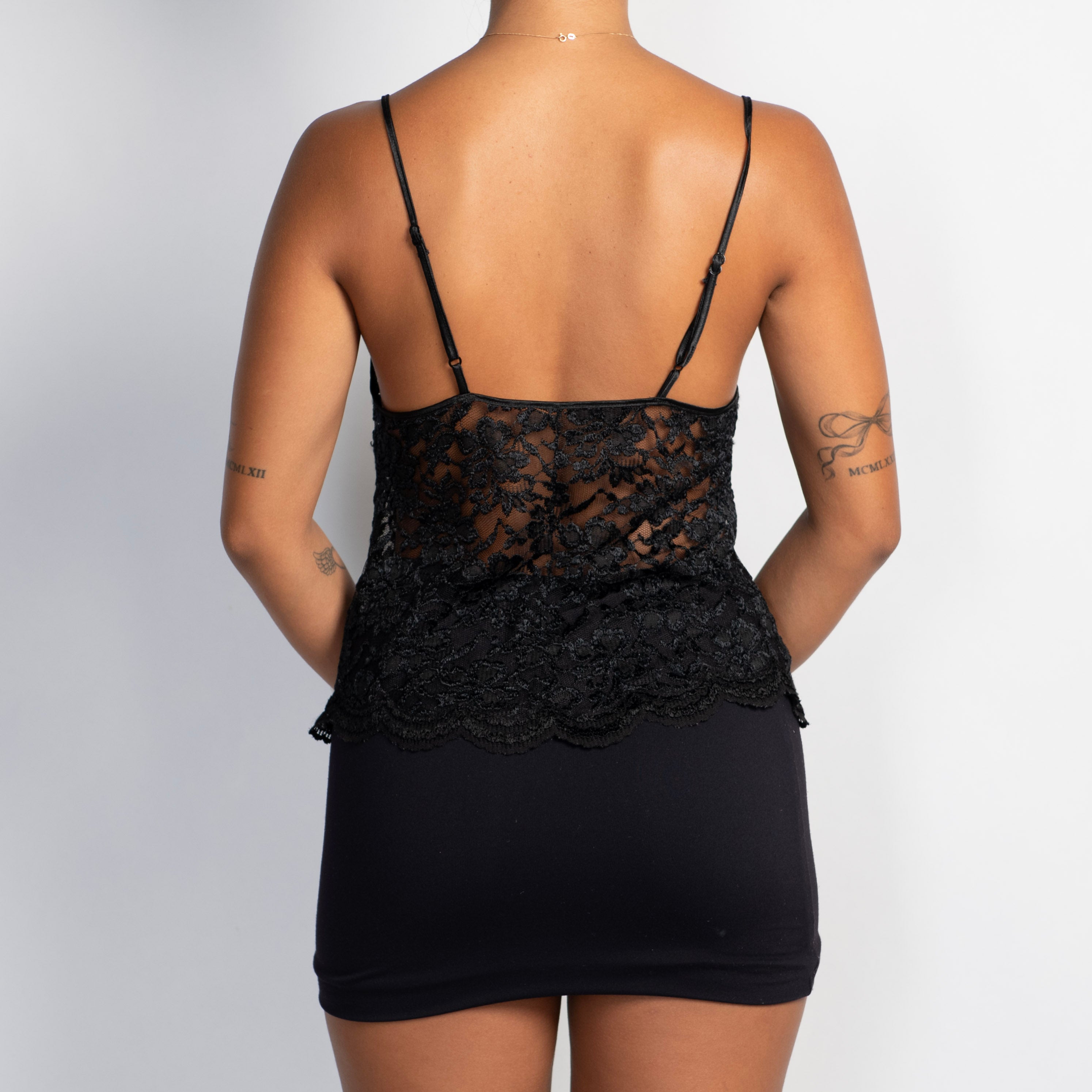 BLACK LACE CAMISOLE