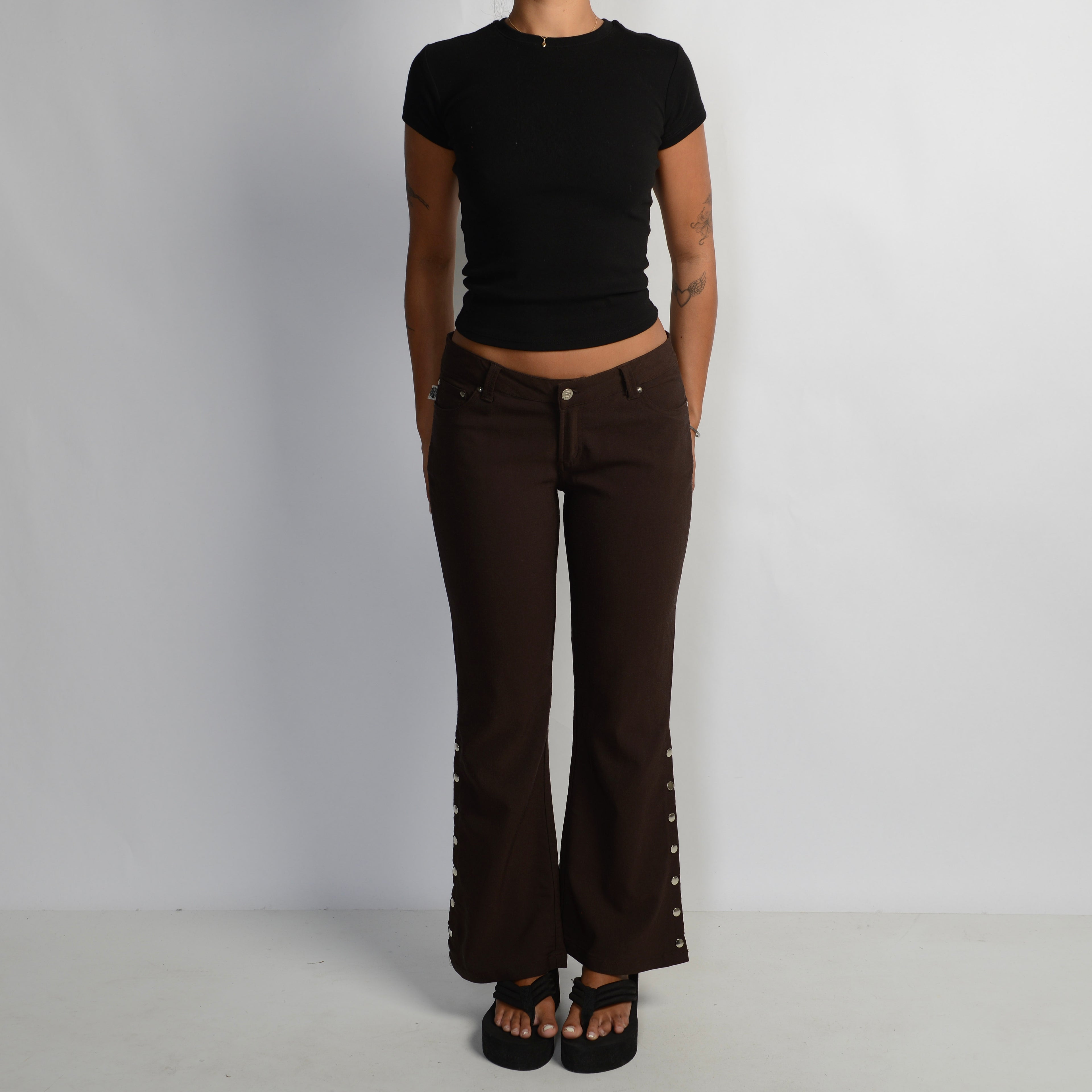 BROWN BOOTCUT TROUSERS
