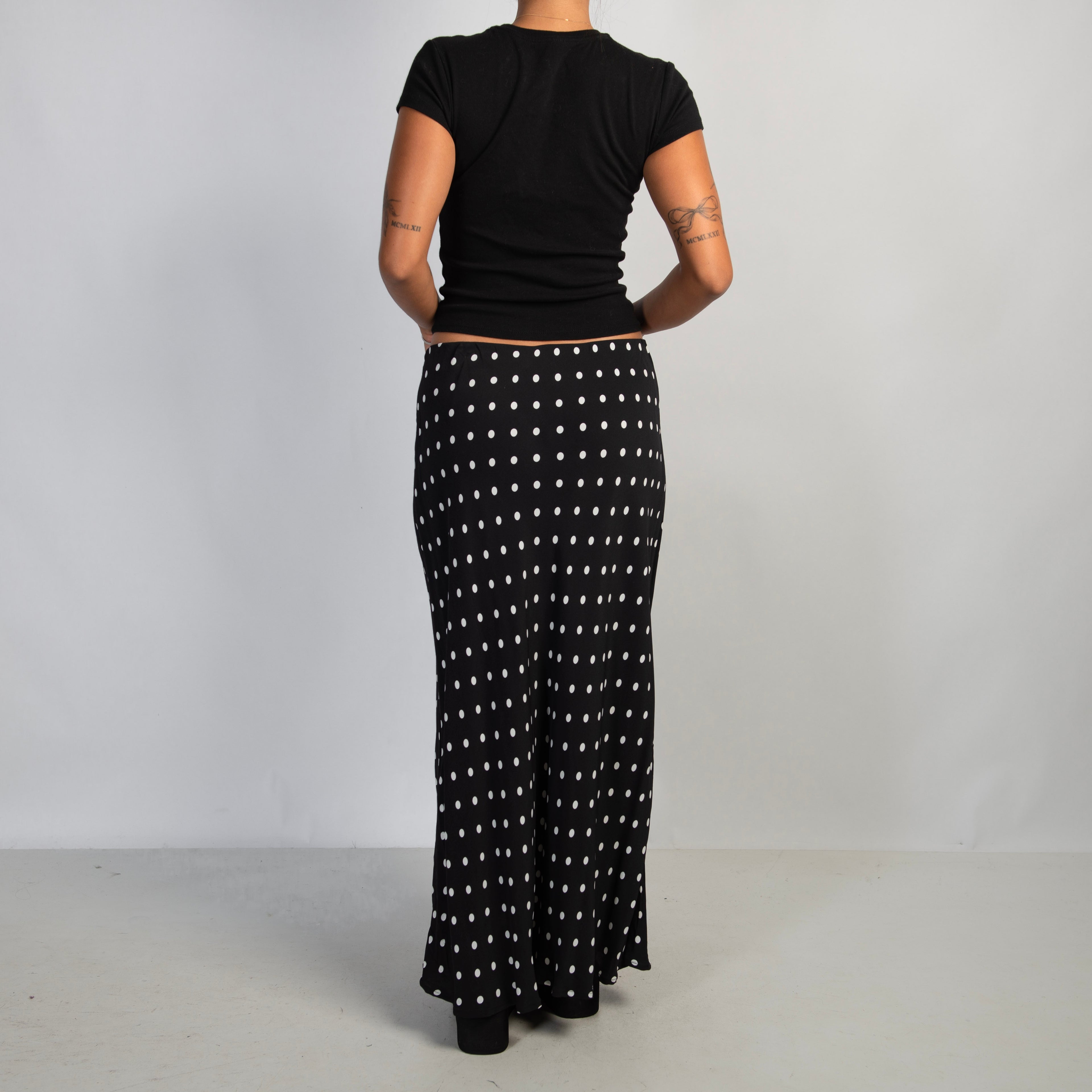 POLKA DOT MAXI SKIRT