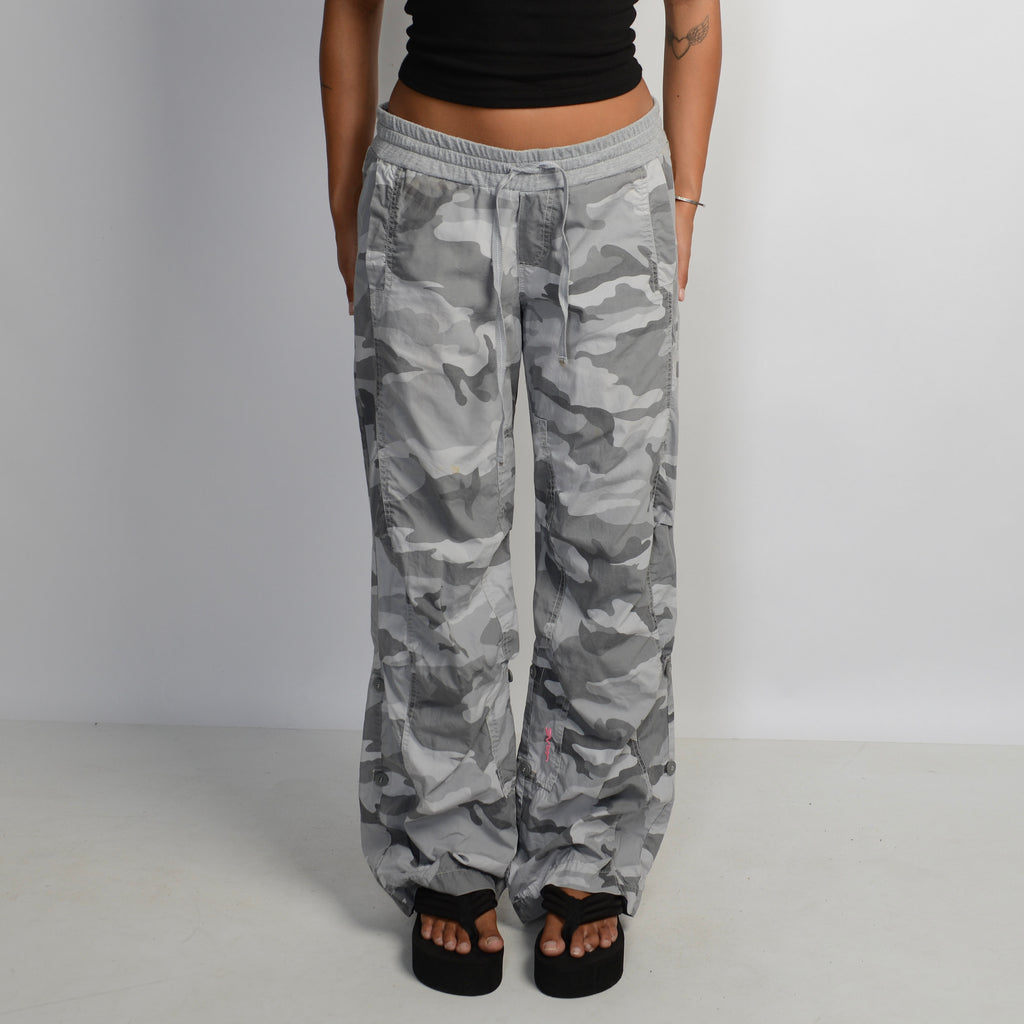 GREY CAMOUFLAGE CARGO PANTS
