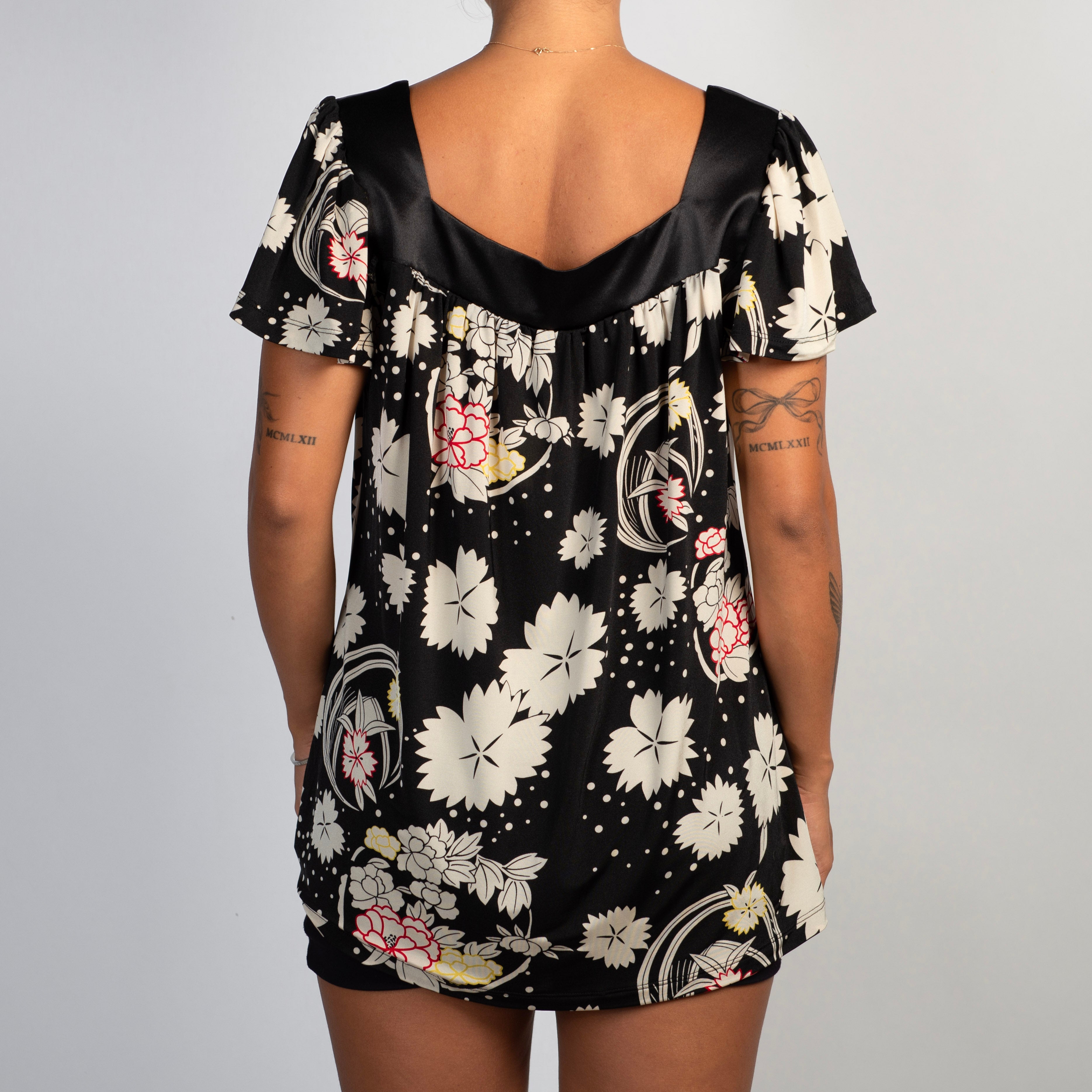 FLORAL BABYDOLL TOP