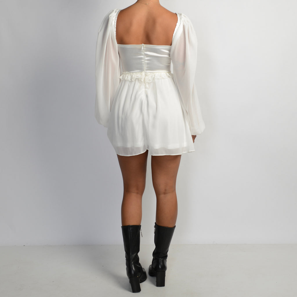 OFF WHITE MILKMAID DRESS