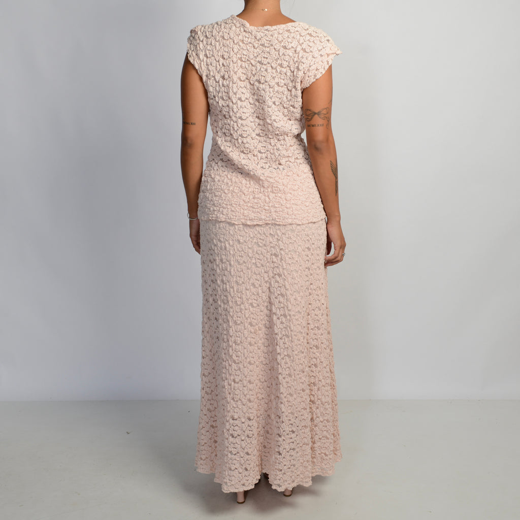 PINK TEXTURED 2 PIECE SET