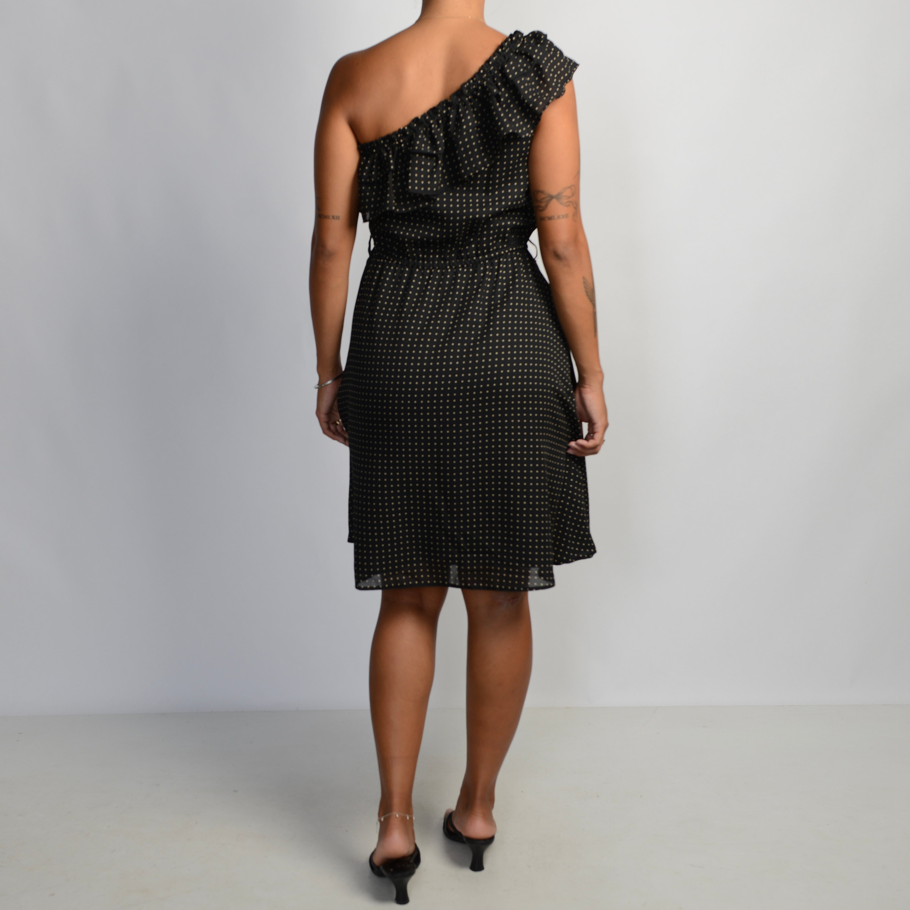 RUFFLE POLKA DOT DRESS