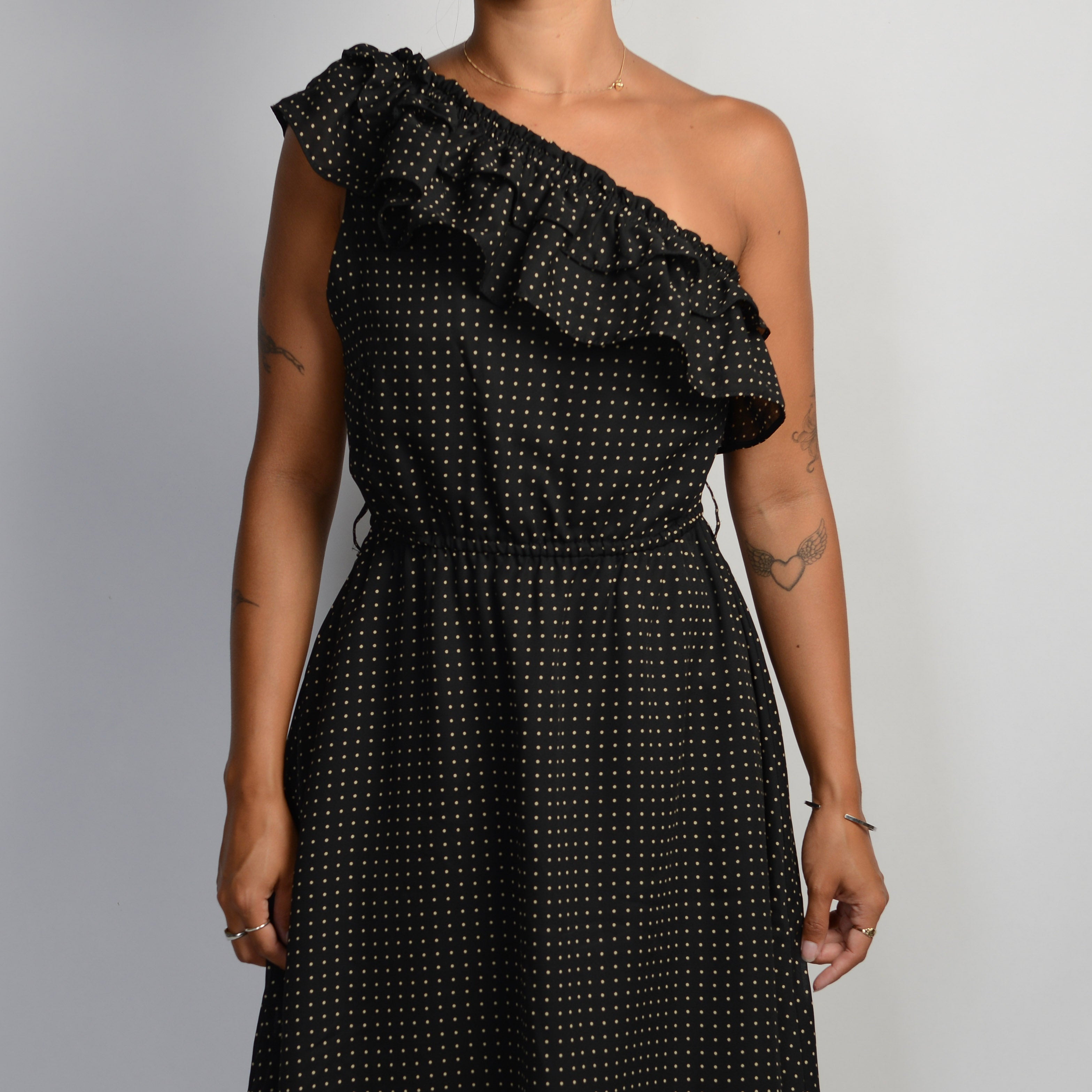 RUFFLE POLKA DOT DRESS